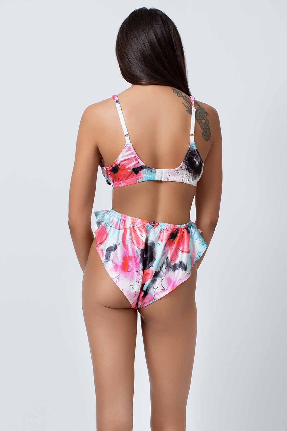 Satin Jacquard Bralette - Image 2
