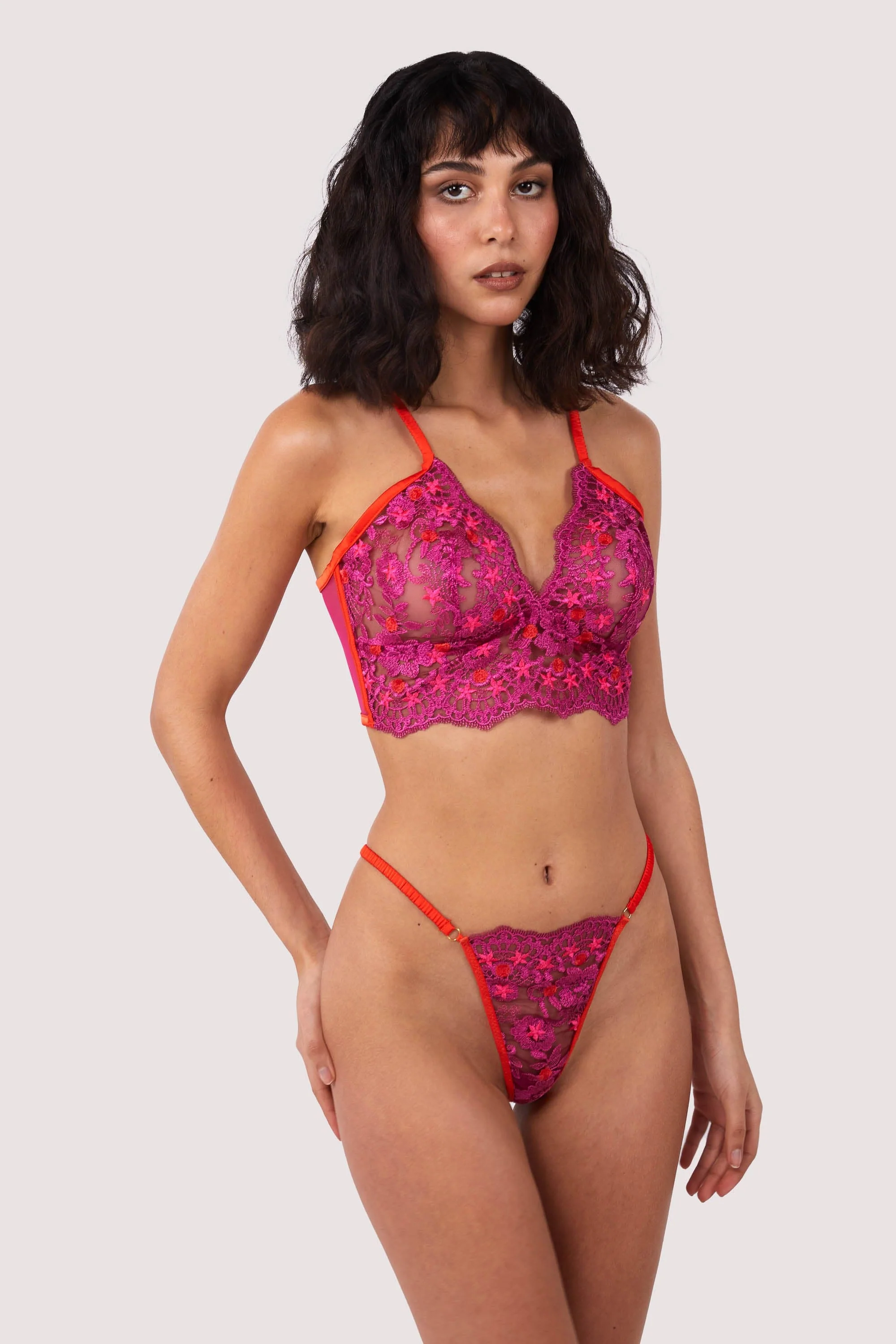 Hot Pink Lace Thong - Image 5
