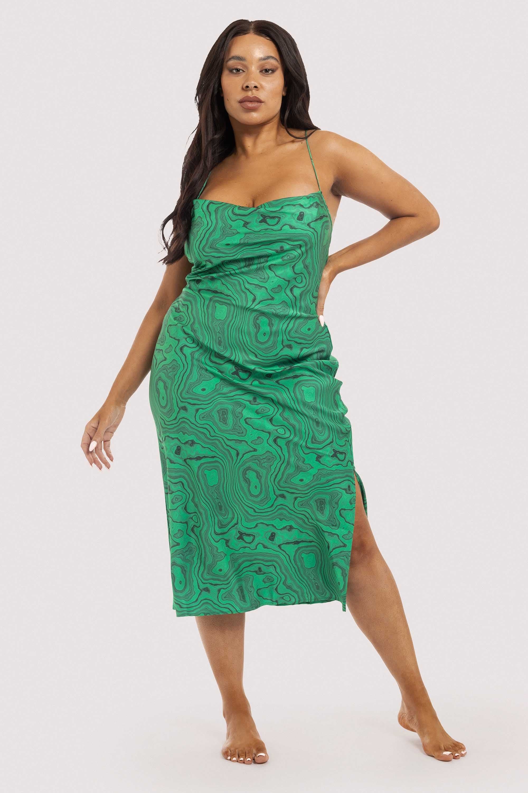 Malachite Cowl Neck Slip - Image 3