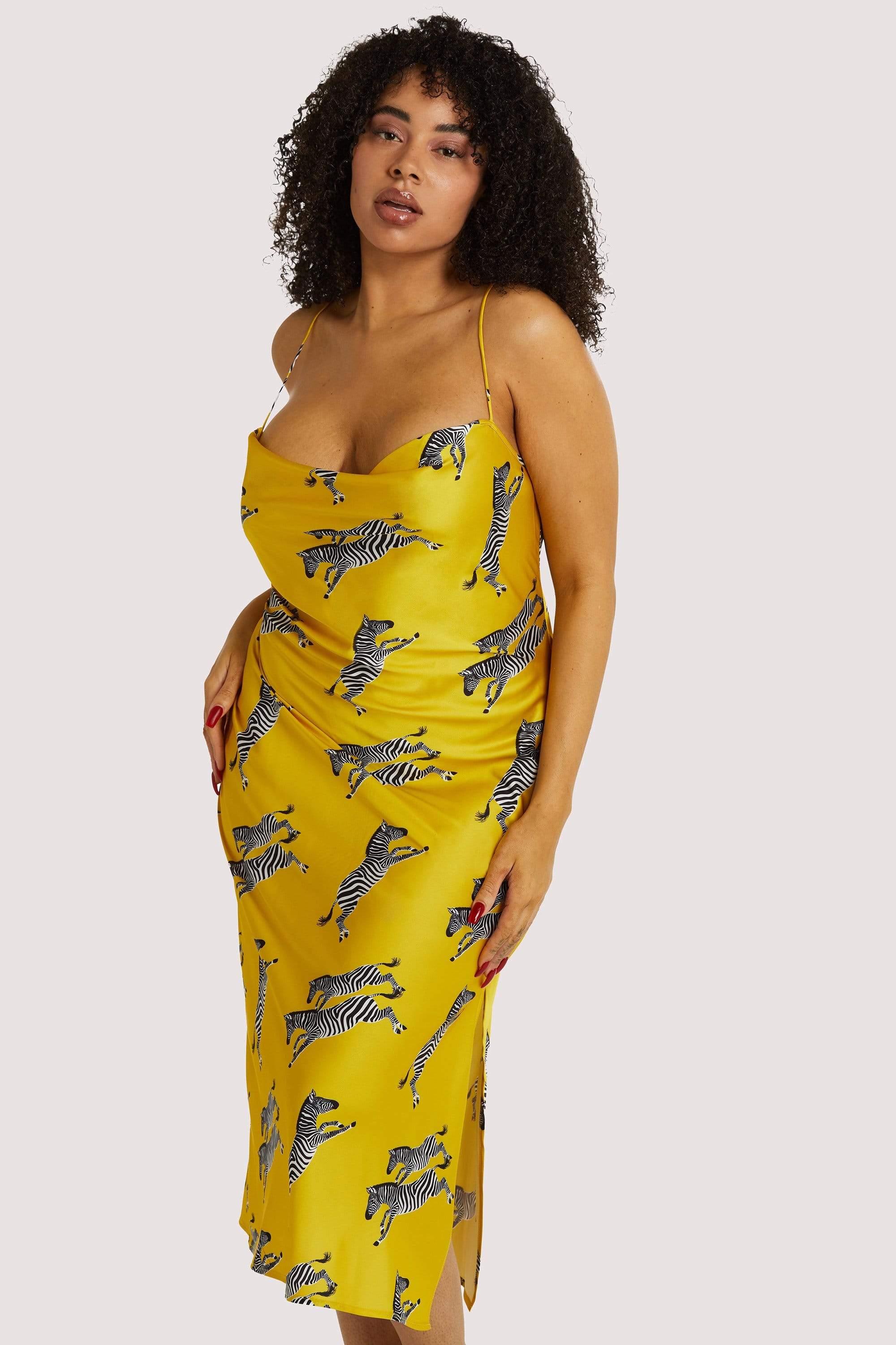Mustard Zebra Dress - Image 2