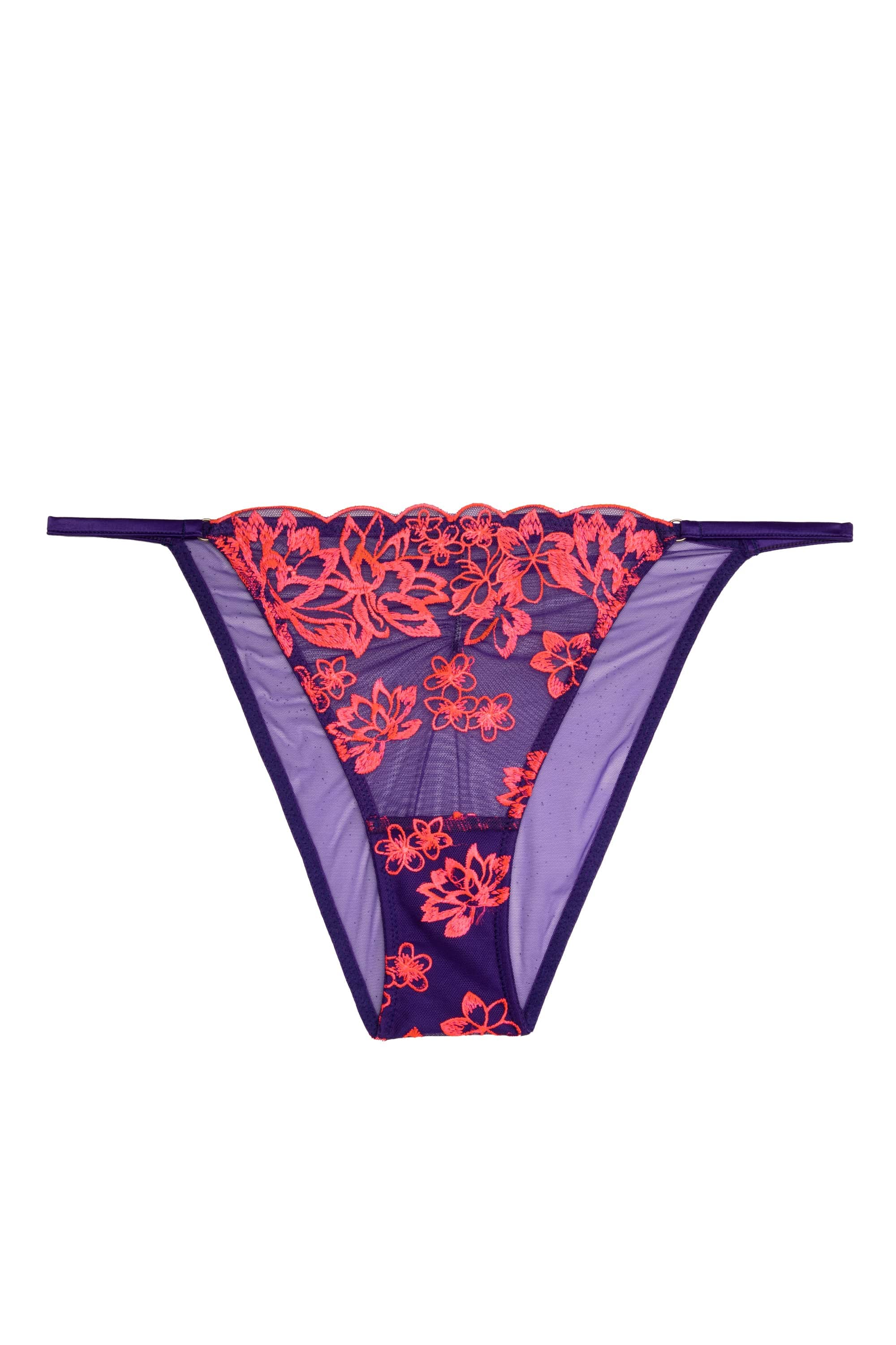 Ada Purple and Neon Pink Blossom Brief - Image 4
