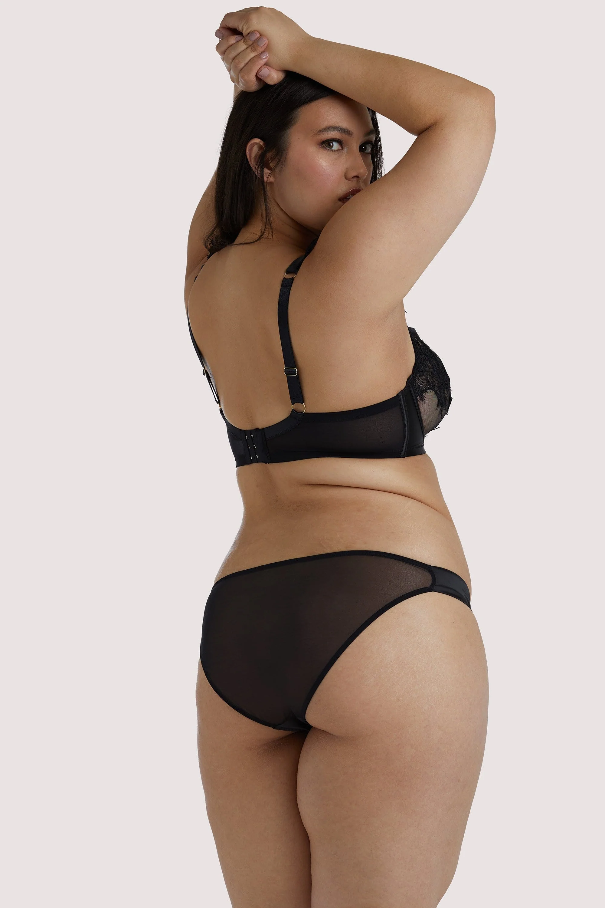 Anneliese Black Lace Brazilian Brief - Image 9