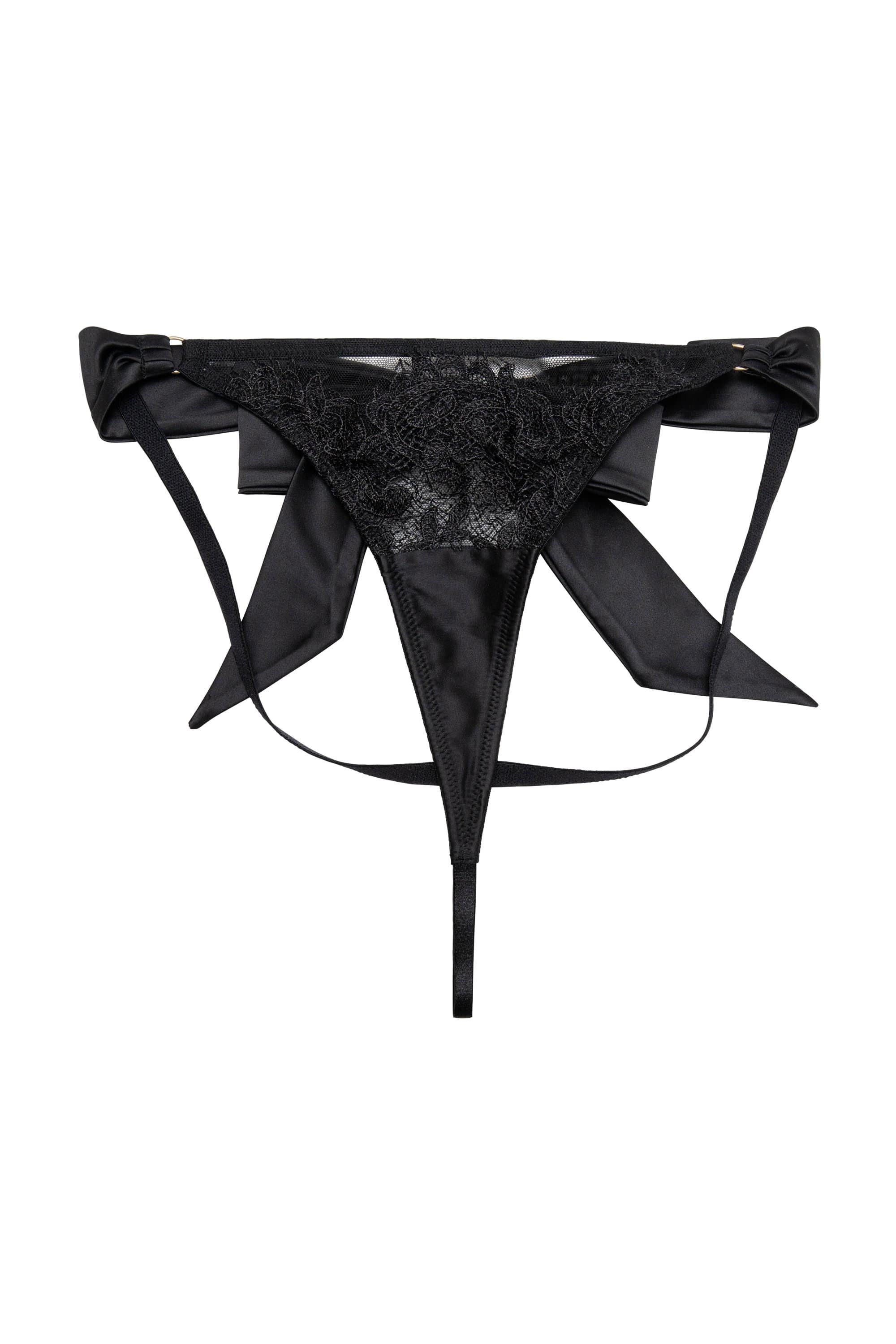 Anneliese Black Lace Thong - Image 4