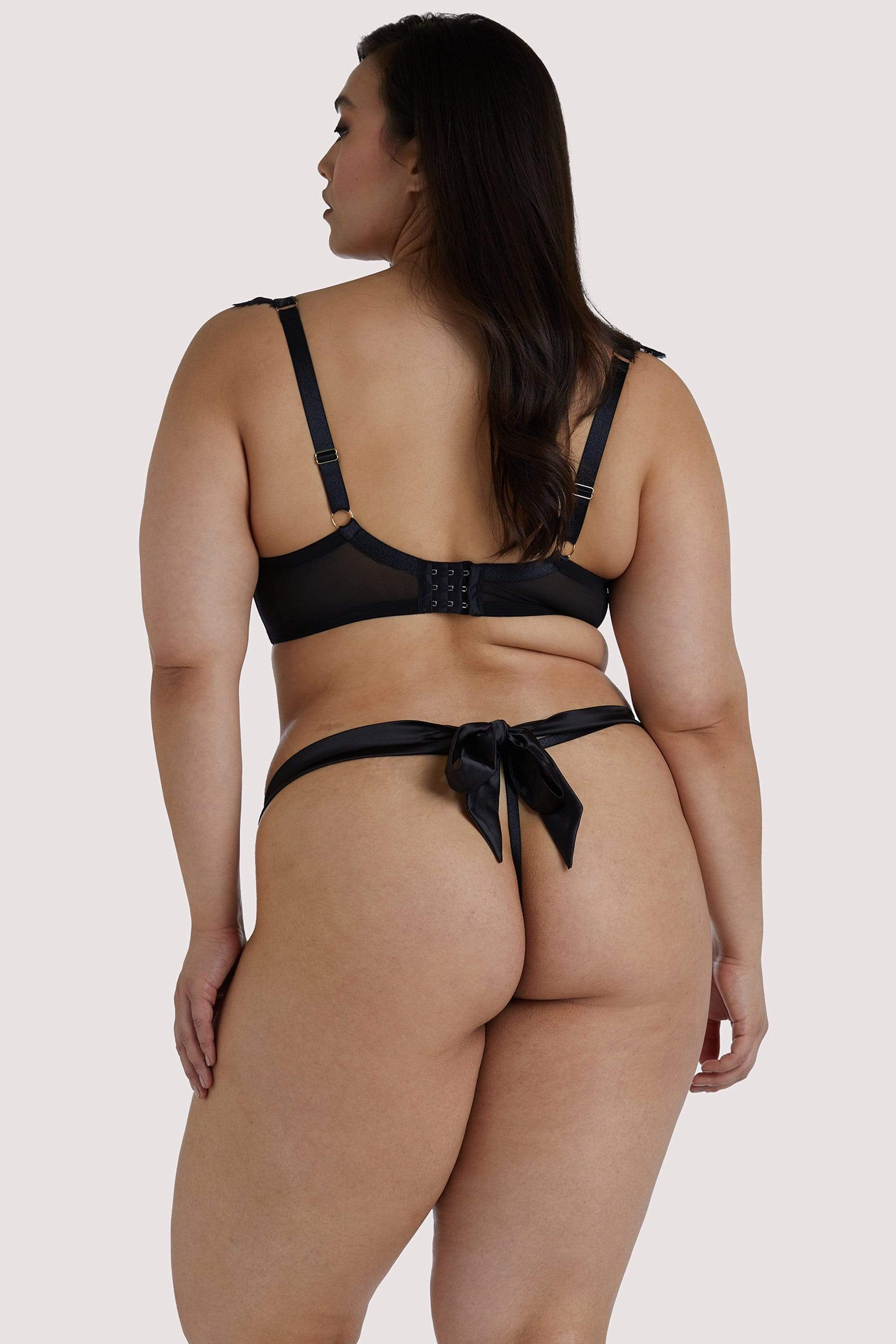 Anneliese Black Lace Thong - Image 7