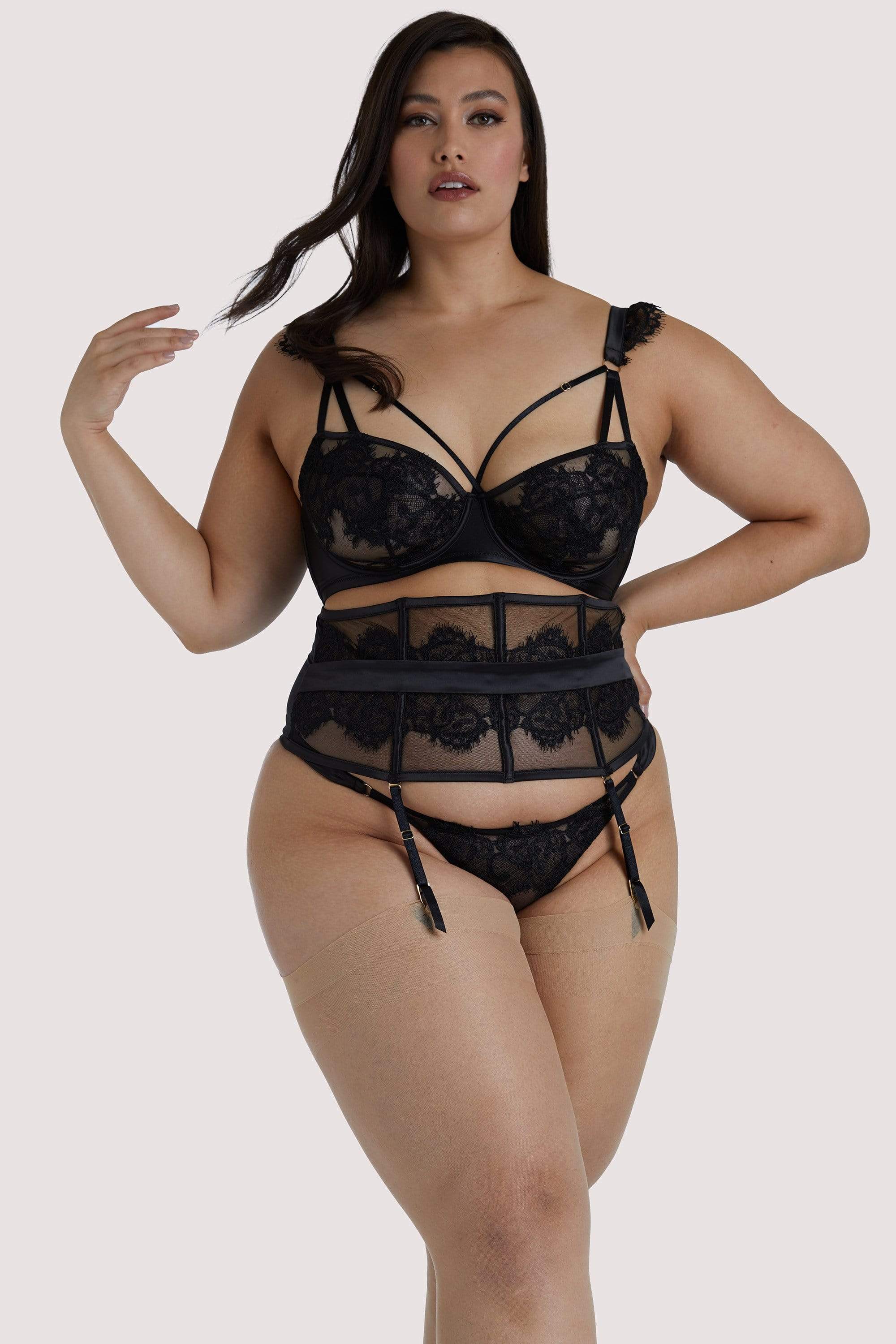Anneliese Black Lace Waspie - Image 8