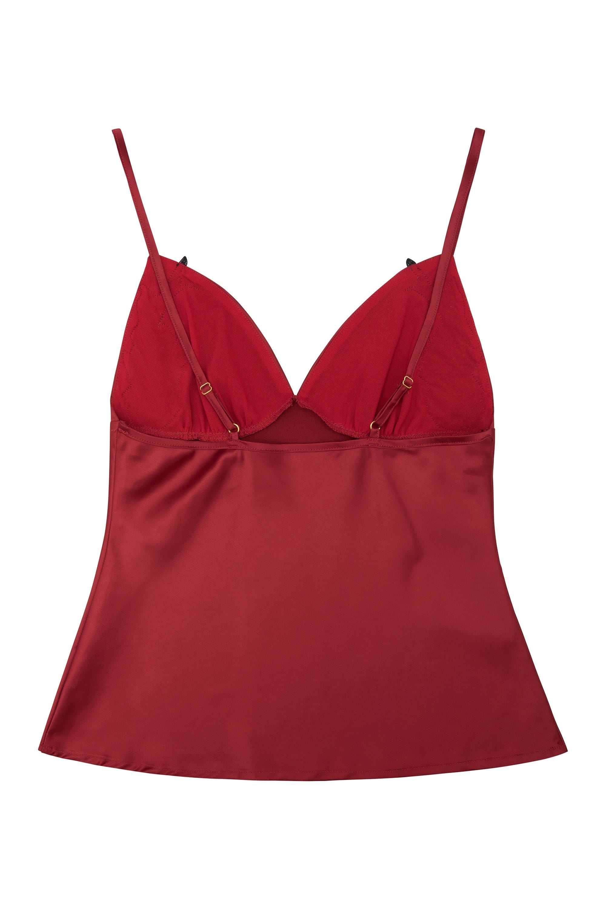 Annie Red Cami and Short Applique Set - Image 3