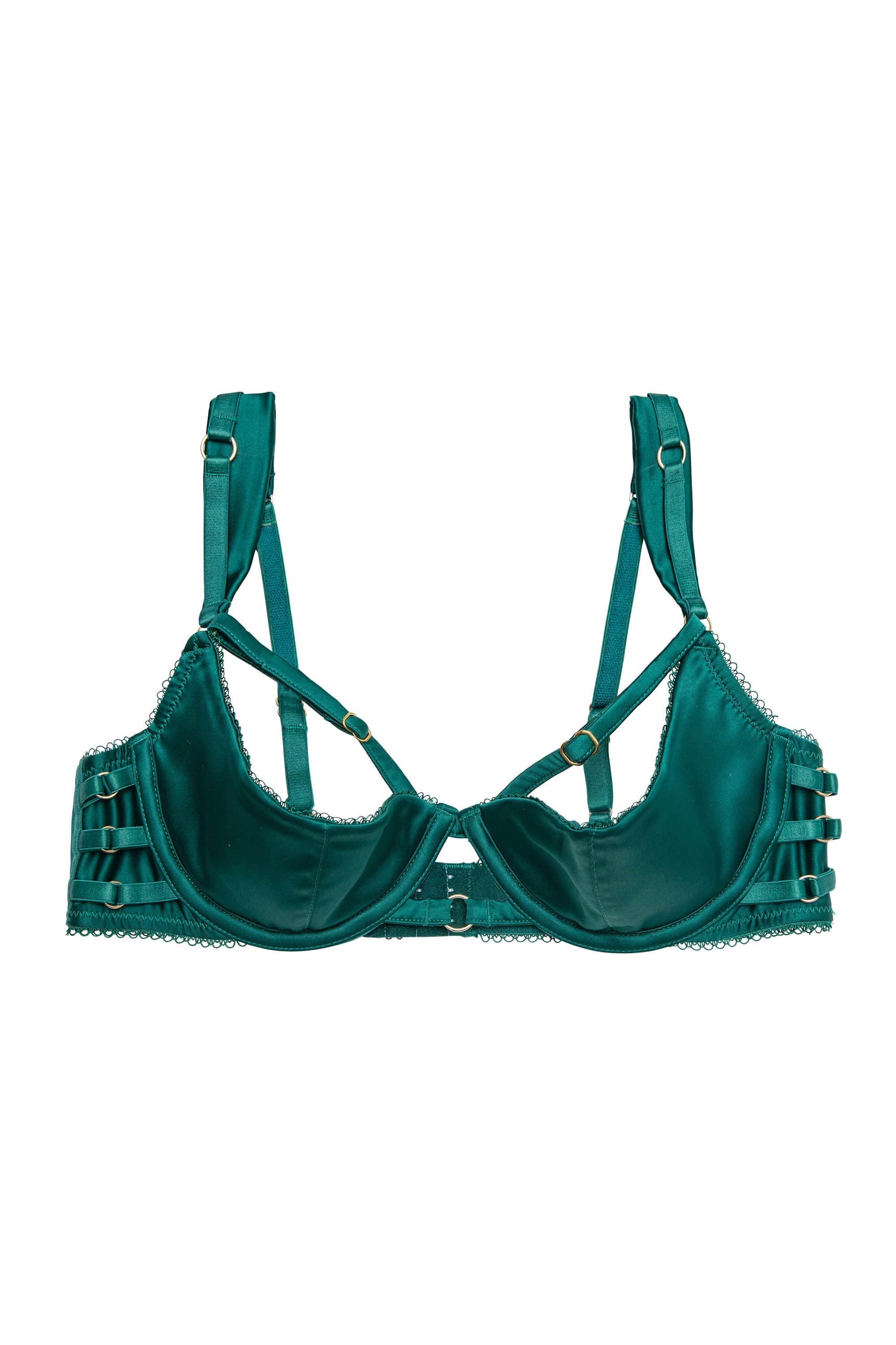 Ava 1/4 Cup Green Bra - Image 5