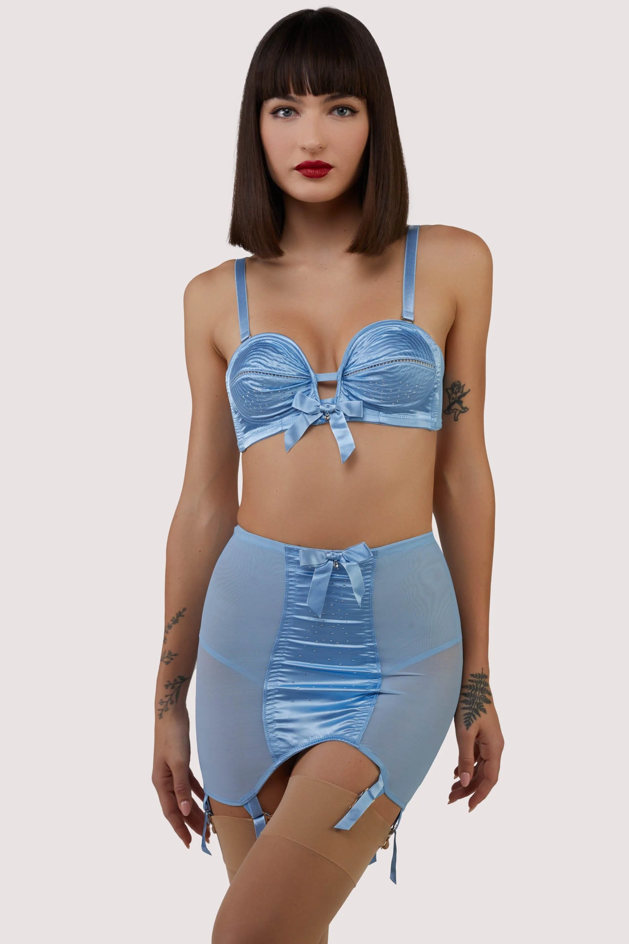 Dorothy Baby Blue Diamanté Girdle - Image 5