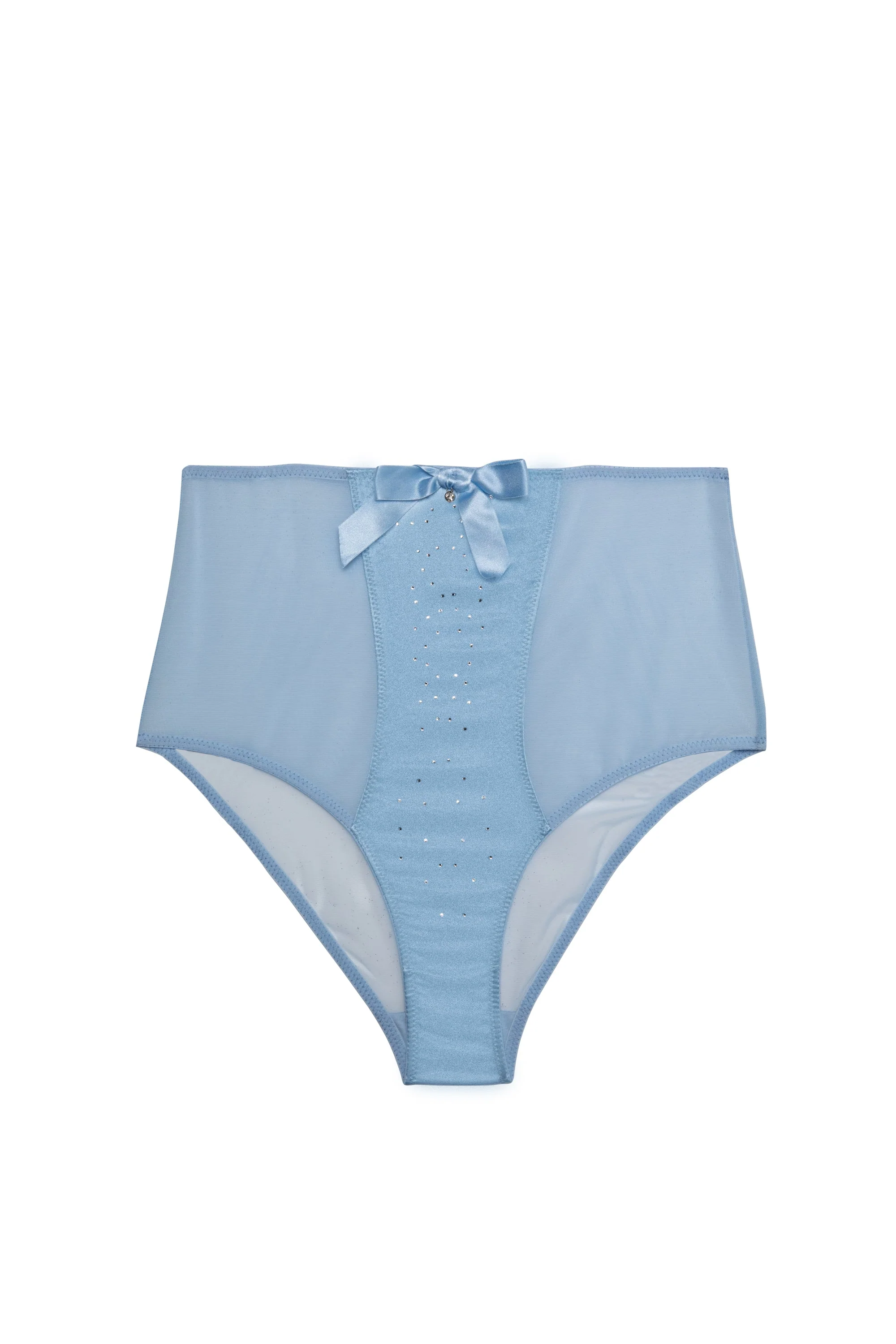 Dorothy Baby Blue Diamanté High Waist Brief - Image 4