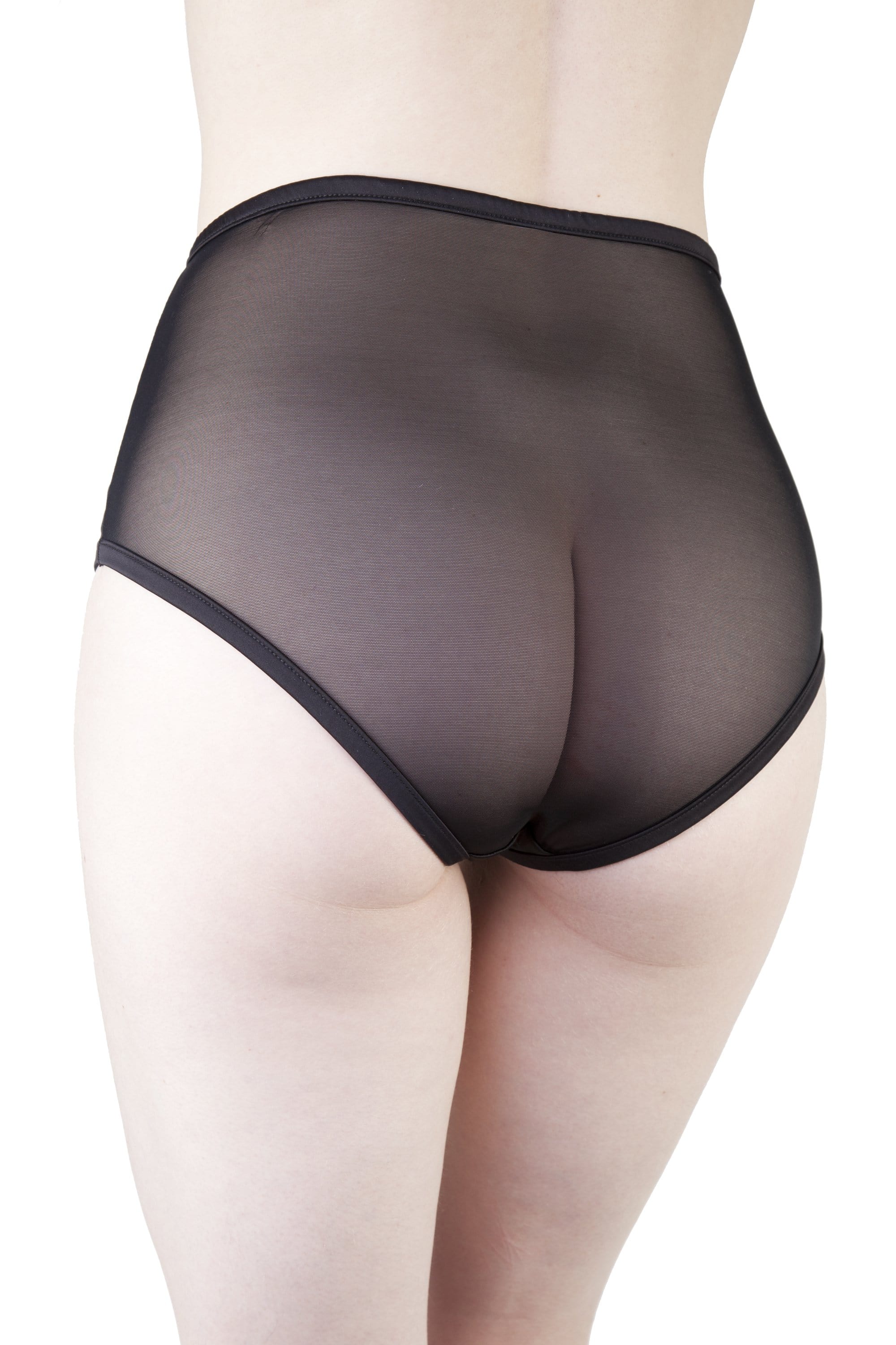 Bernadette Black Corset Front High Waist Brief - Image 2