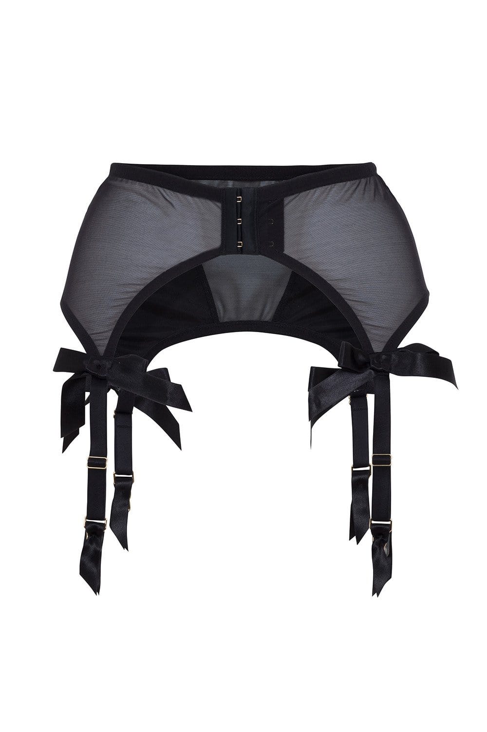 Black 4 Strap Suspender Belt - Image 5