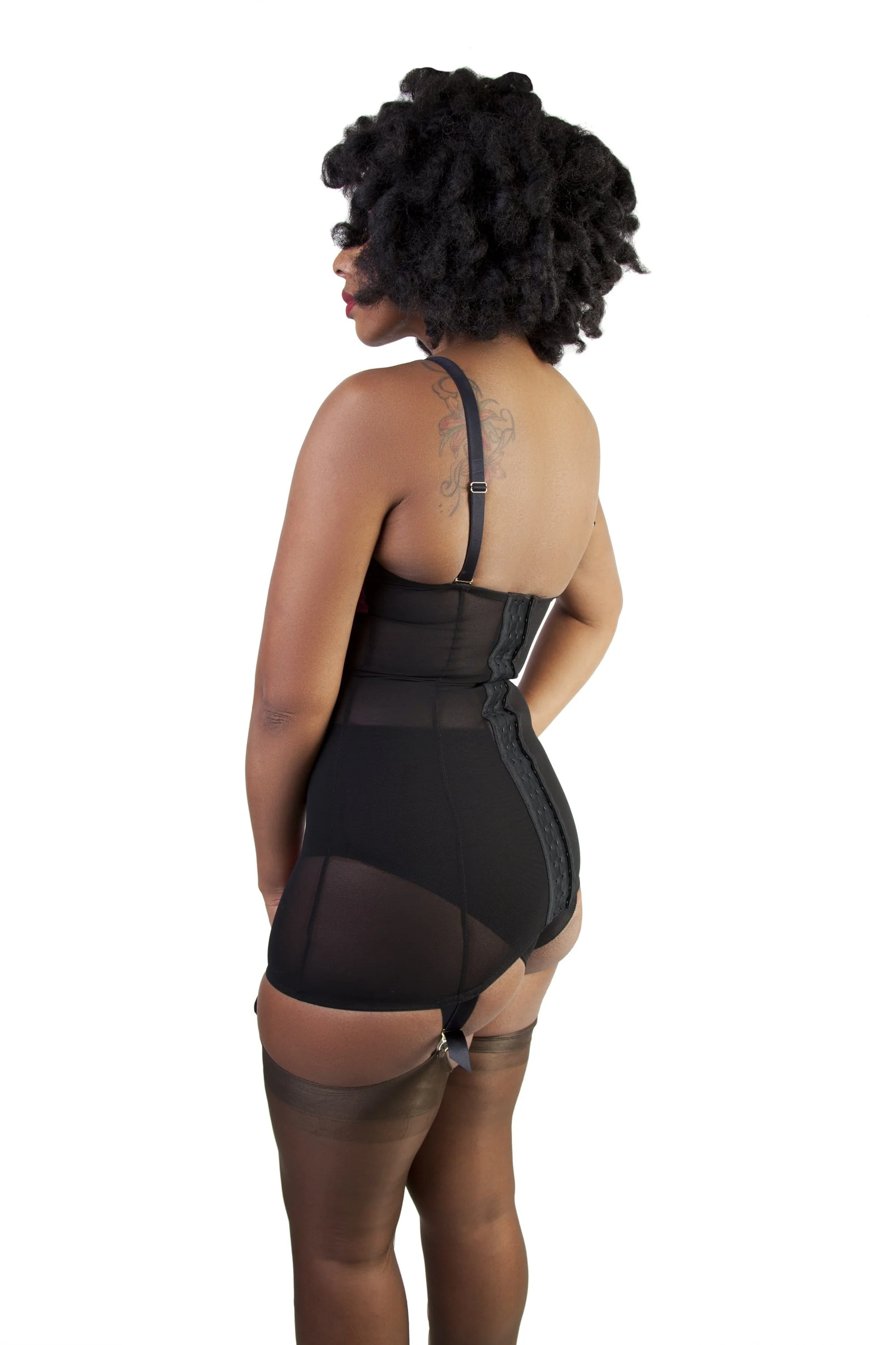 Black/Red Shaping Corselette - Image 3