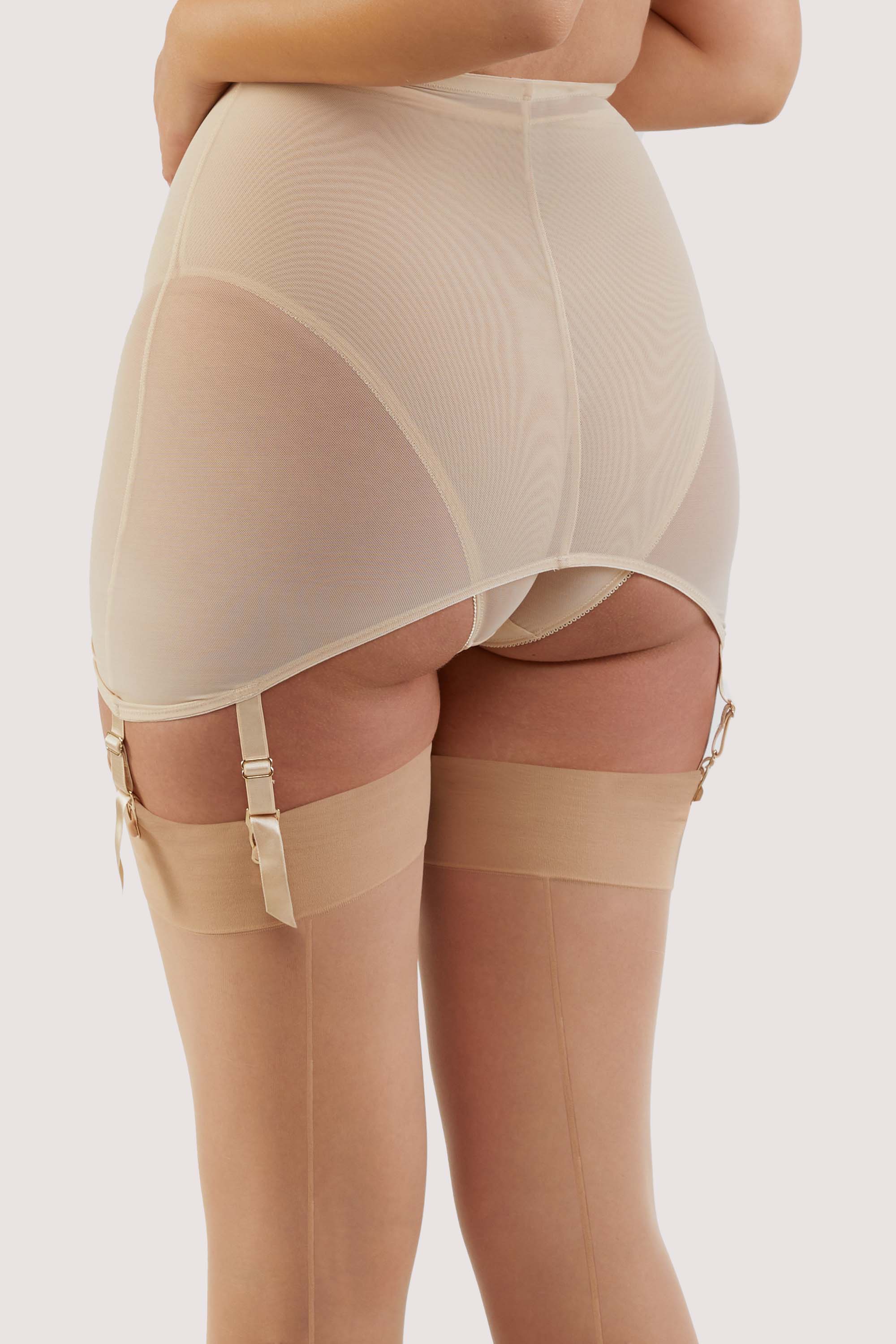 Bettie Page Champagne Satin Girdle - Image 2