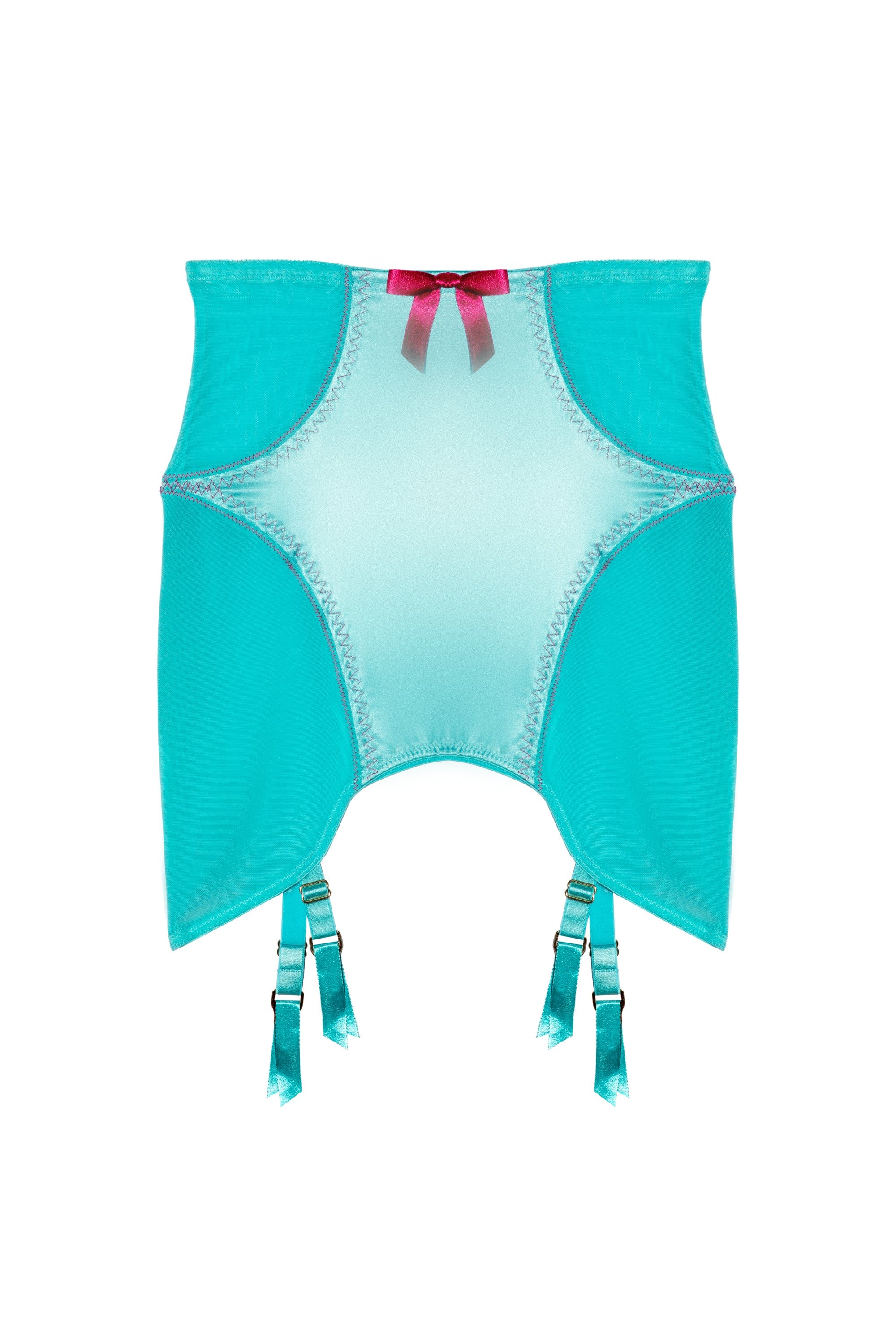 Cleo Contrast Stitch Mesh Retro Girdle - Image 4