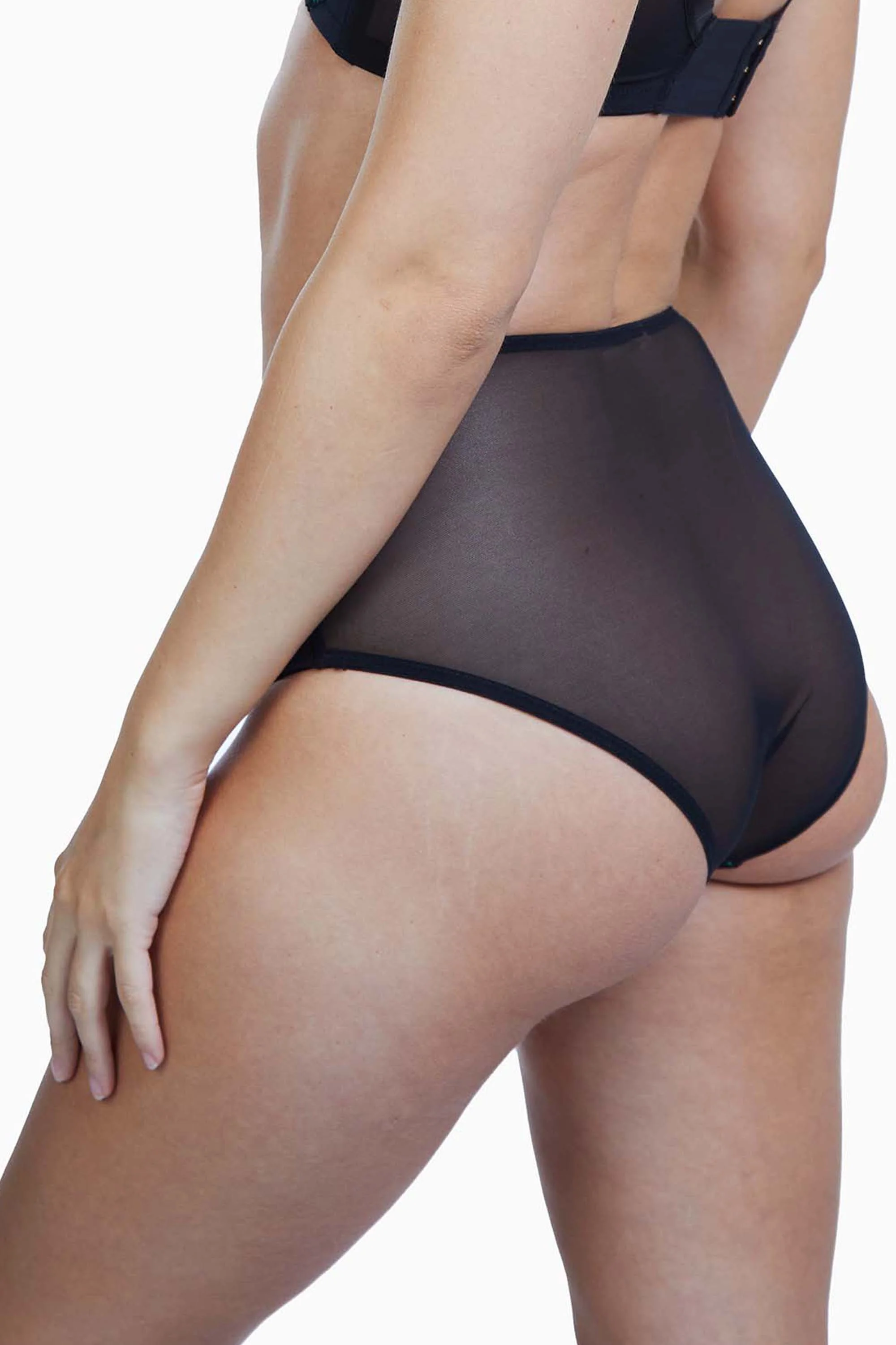 Elsie Emerald Lace High Waisted Brief - Image 4