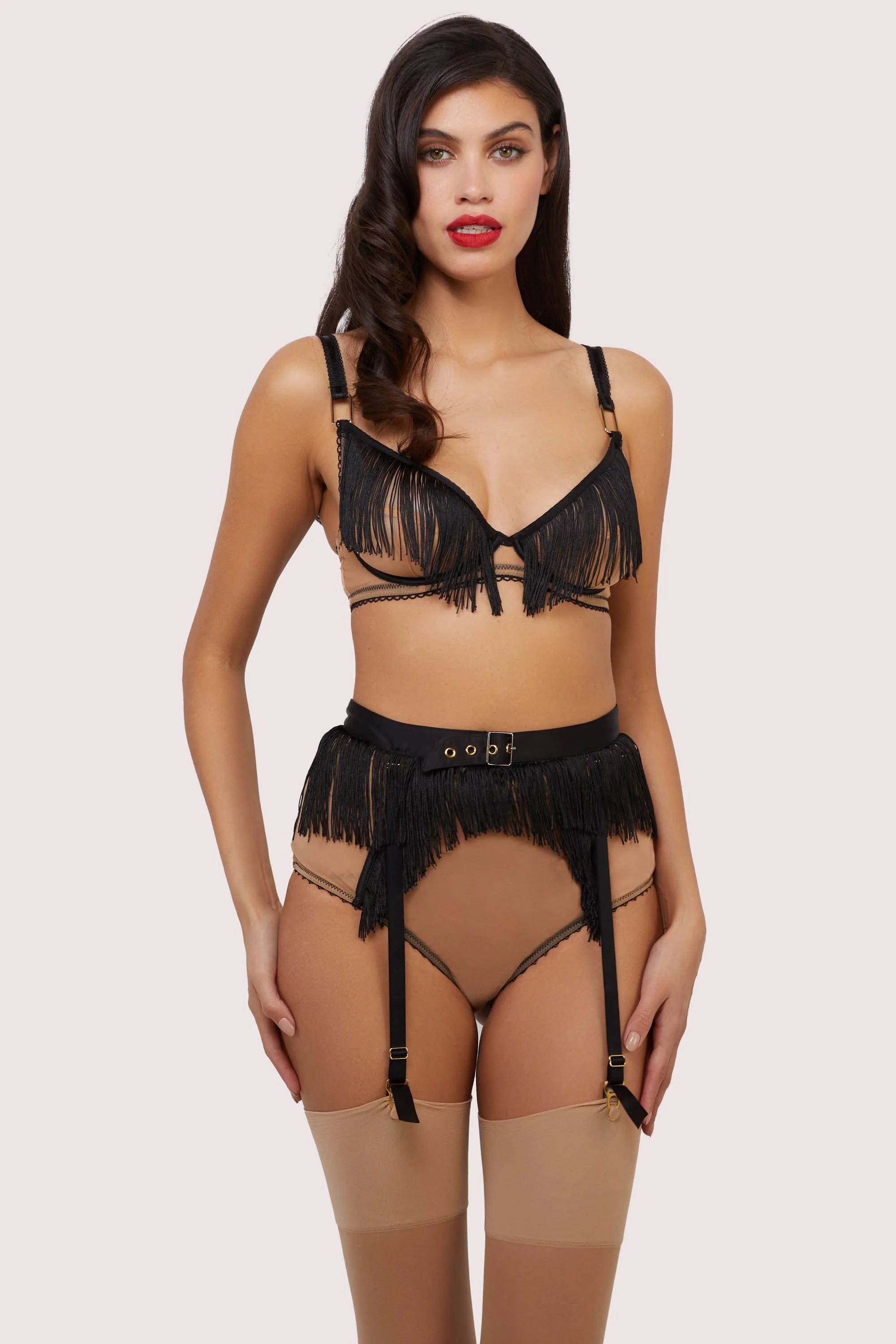 Esme Fringe Suspender Belt - Image 3