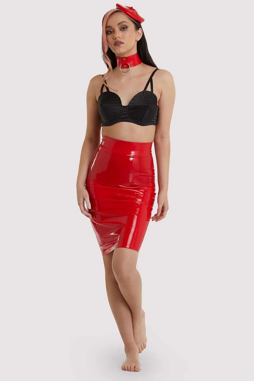 Latex Hobble Skirt - Image 2