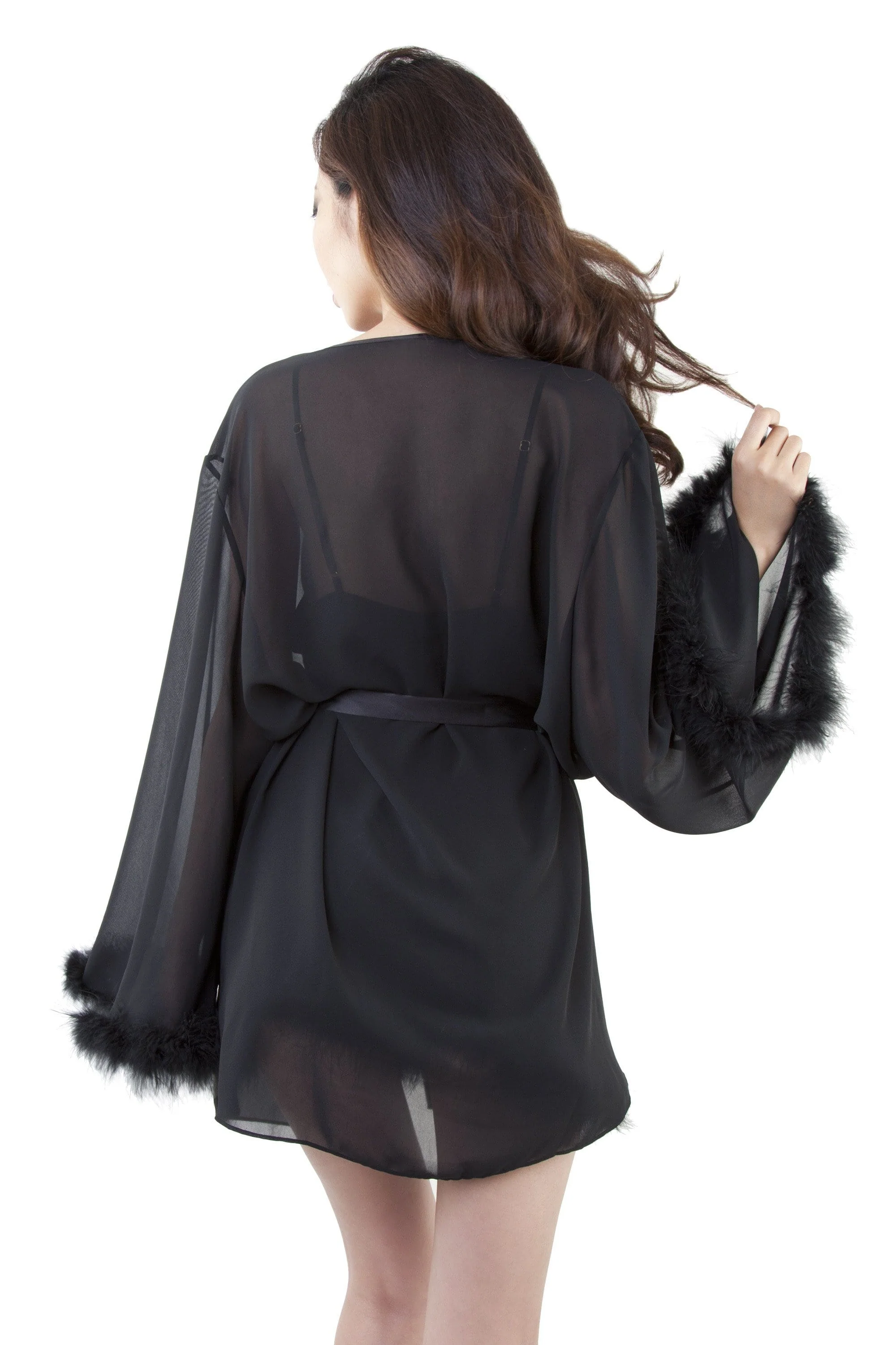 Black Feather Robe - Image 5