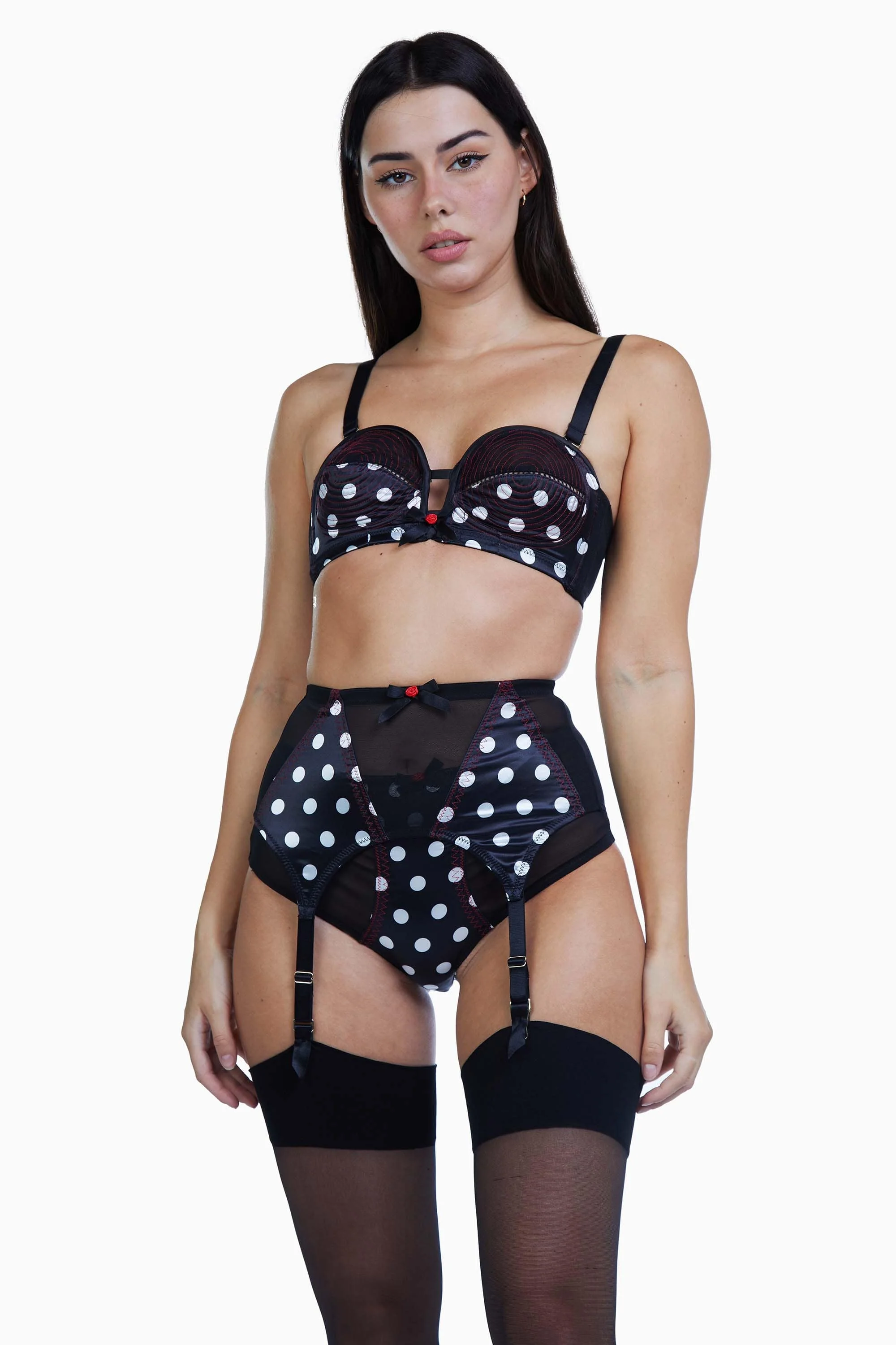 Spot 4 Strap Z Stitch Suspender Belt - Image 5