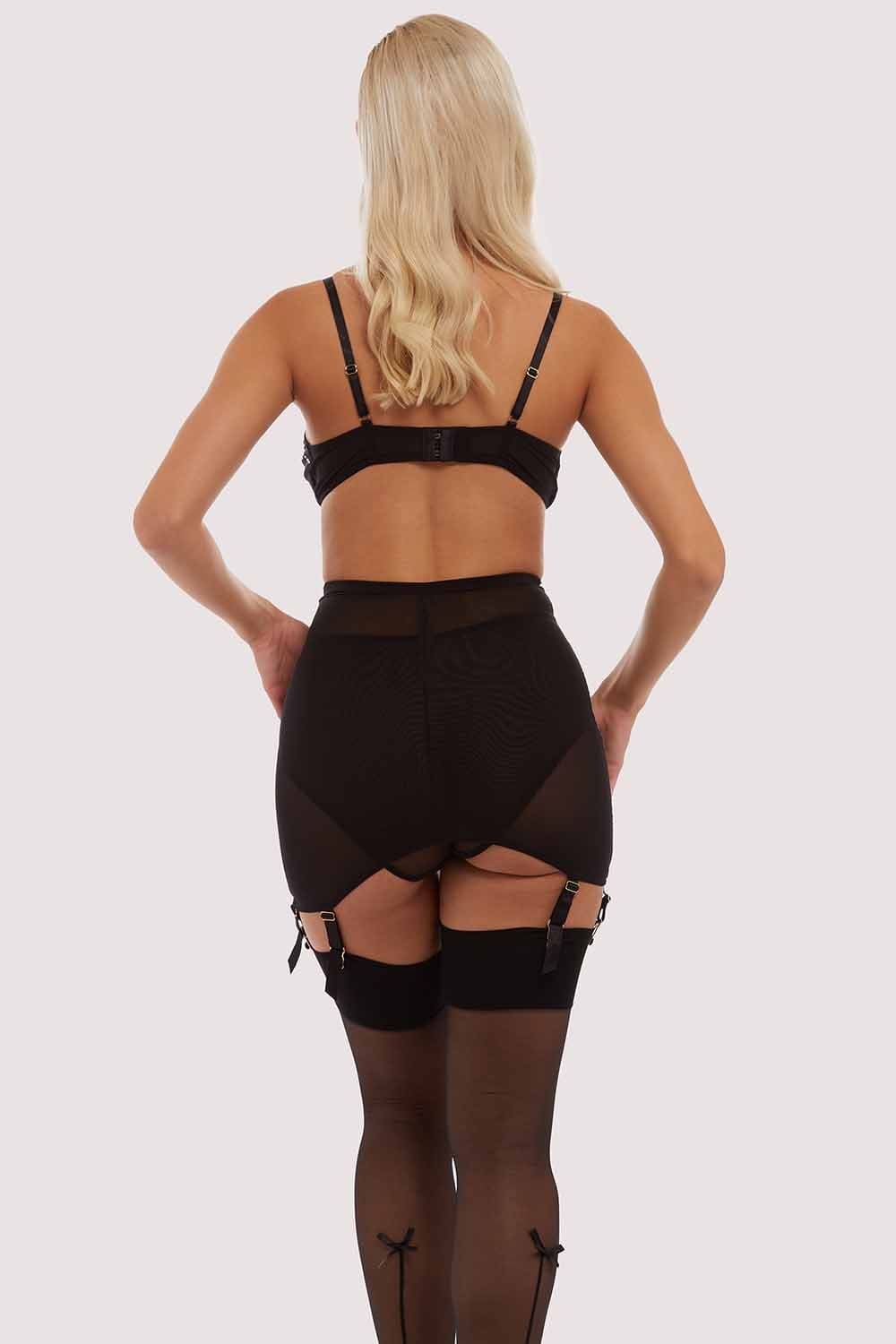 Annabelle Diamante Spiderweb Black Girdle - Image 7