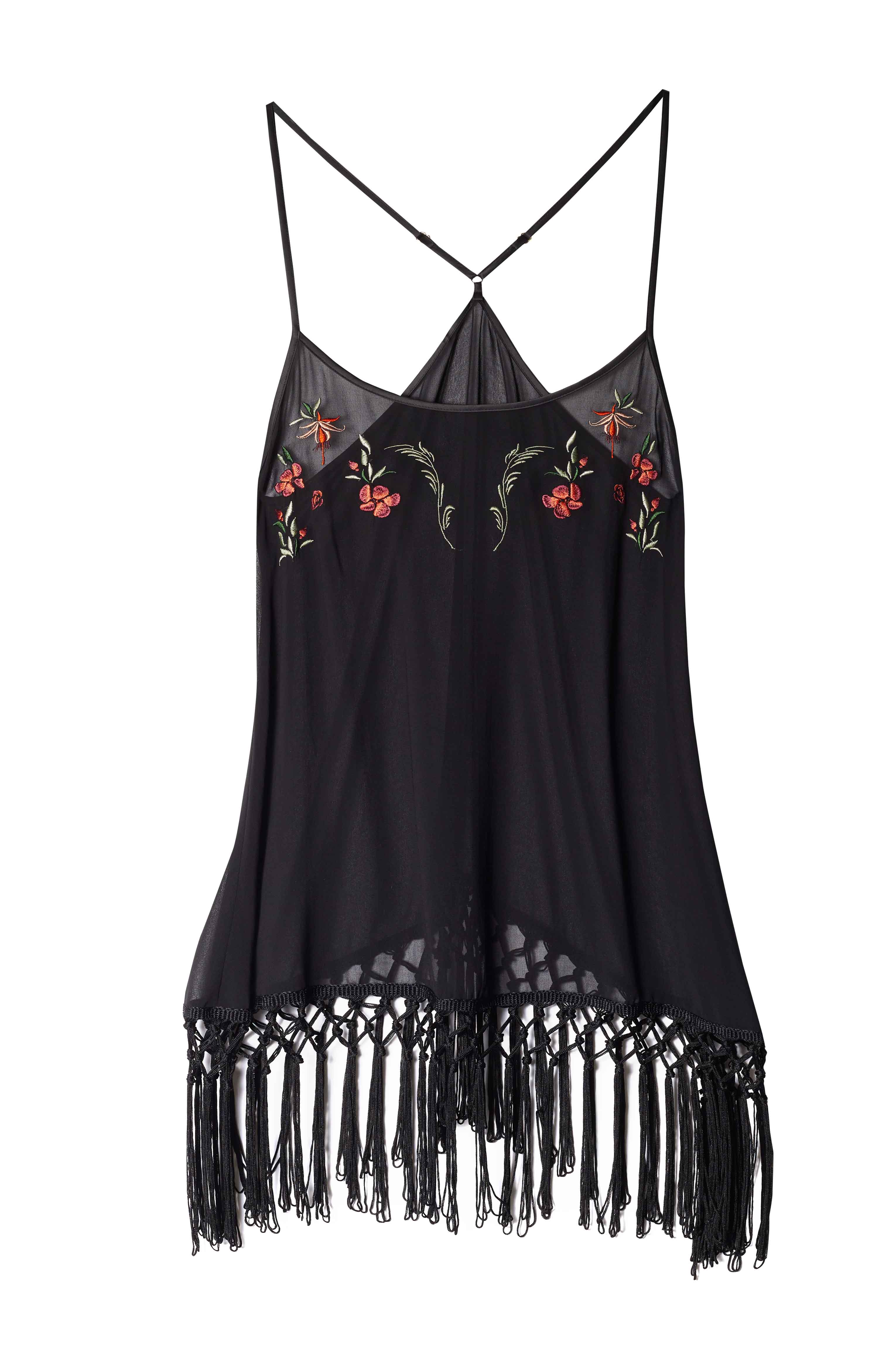 Embroidered Tassel Chemise - Image 2