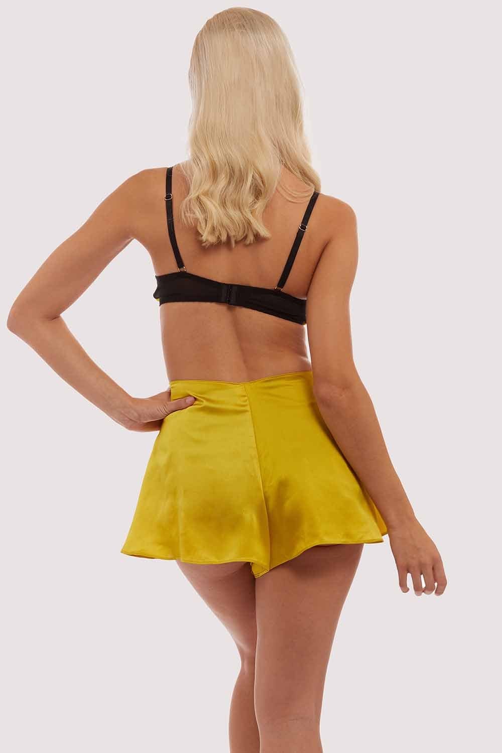 Retro Futuristic Bullet Bra Chartreuse - Image 3