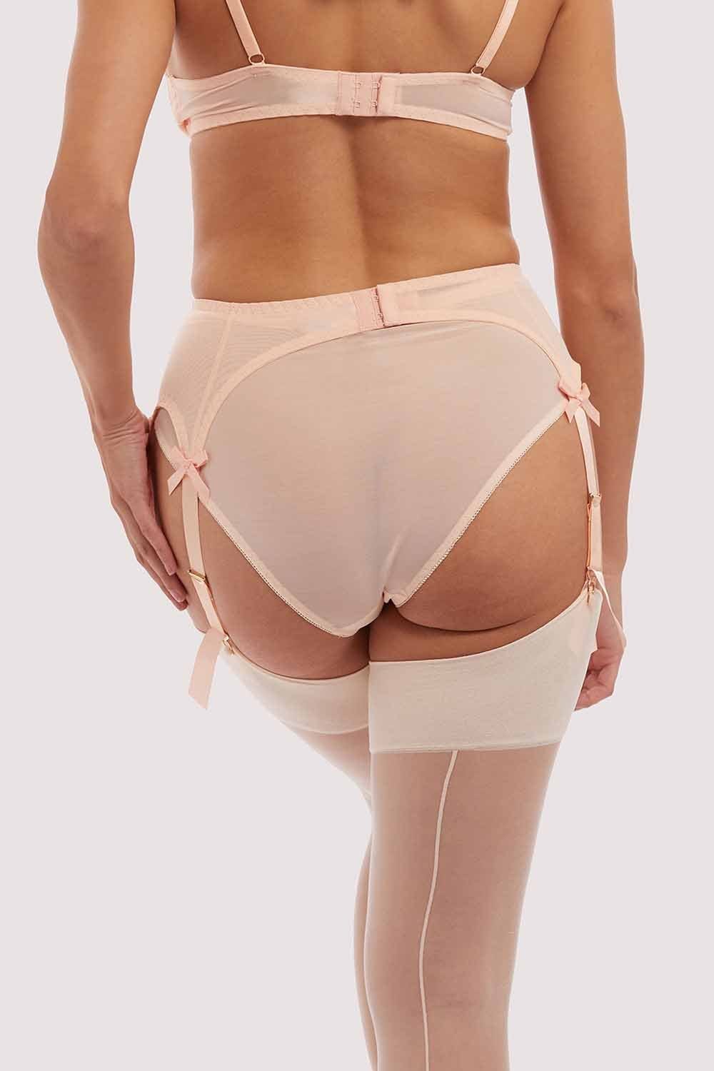 Classic Suspender Belt Peach - Image 2