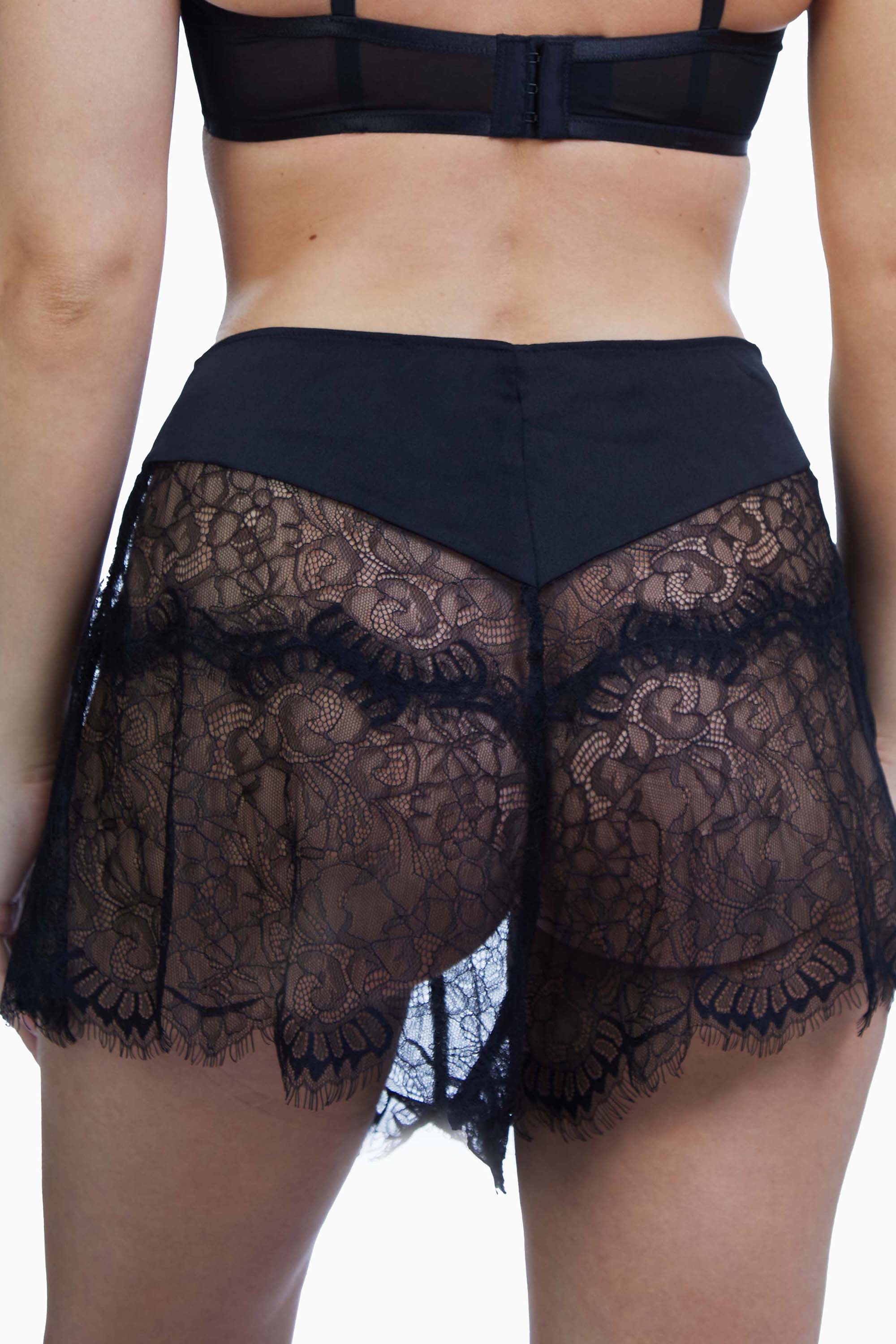 Doris Black Heart French Knicker - Image 6