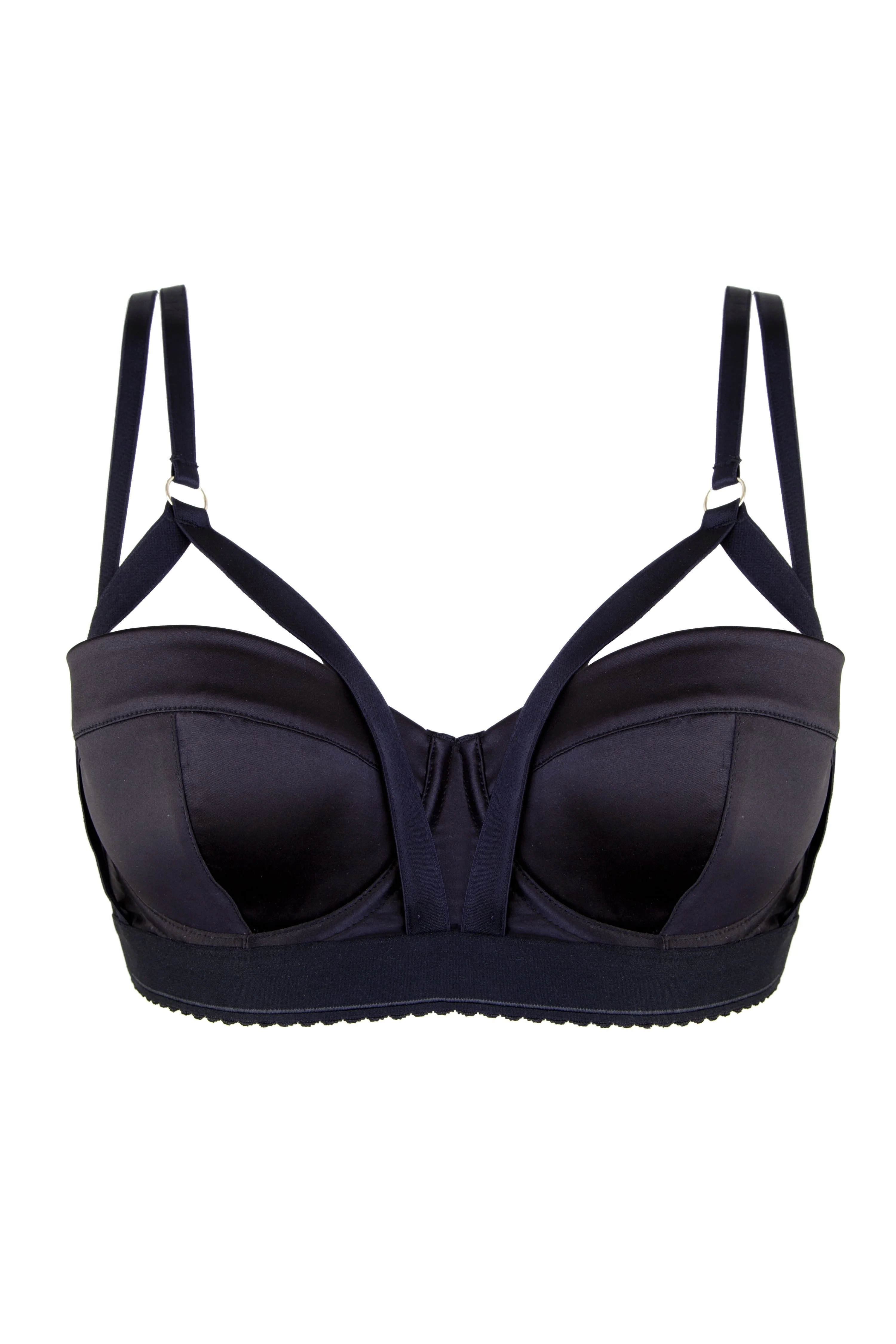 Candace Noir Black Strappy Bra Curve - Image 2