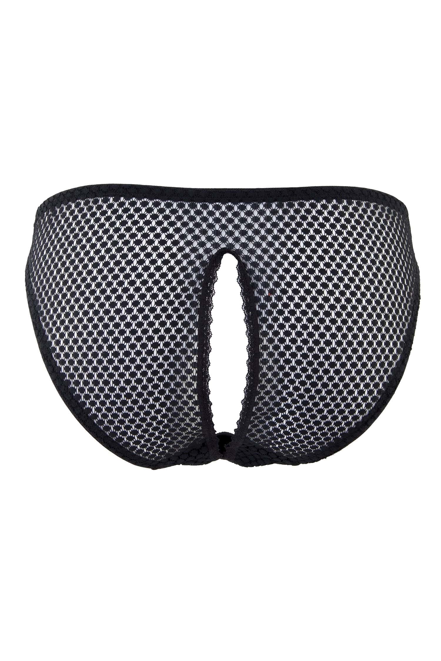 Carlota Black Tulle Ouvert Brief Curve - Image 2