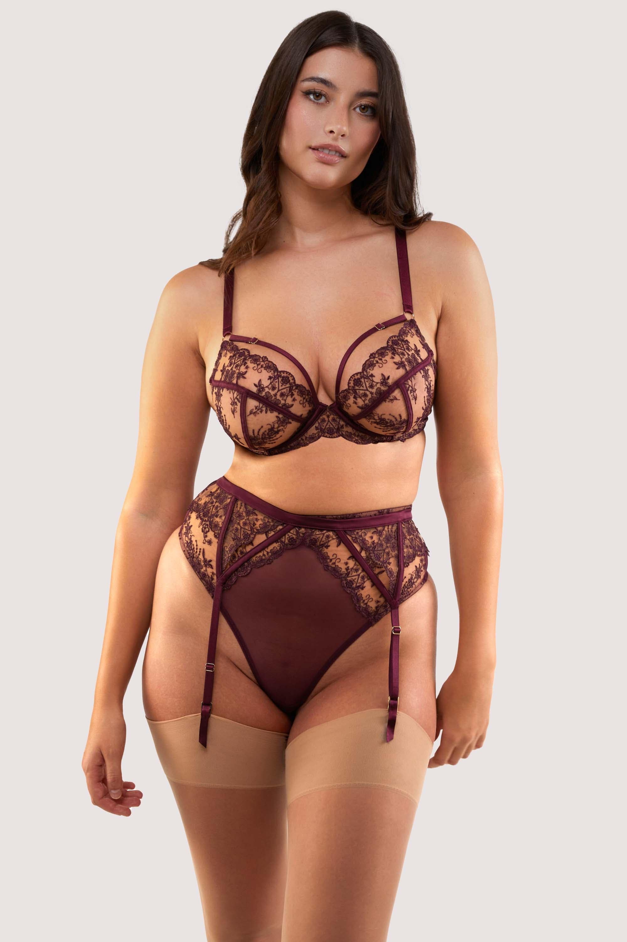 Cassia Wine Custom Embroidery Suspender - Image 7