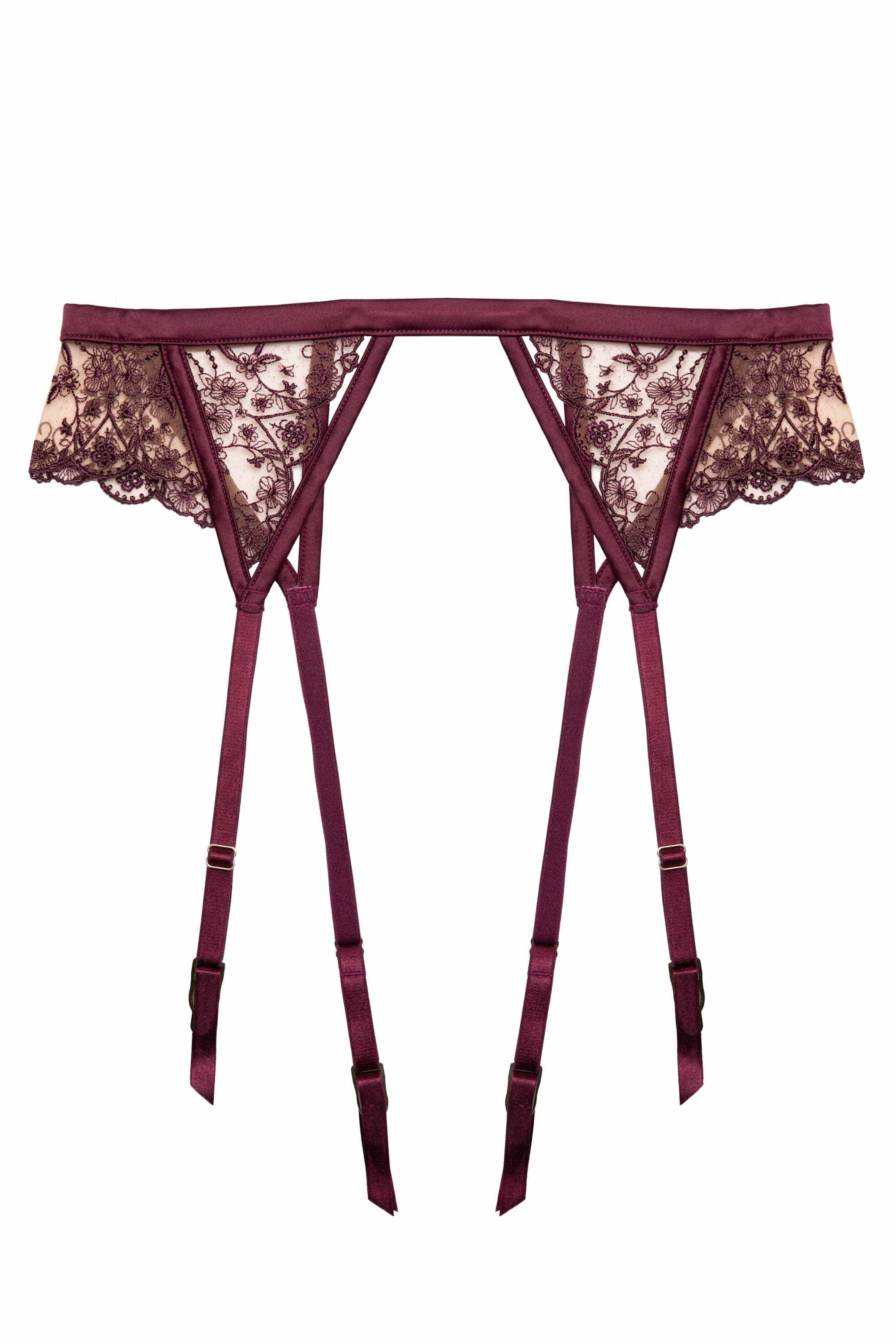 Cassia Wine Custom Embroidery Suspender - Image 9