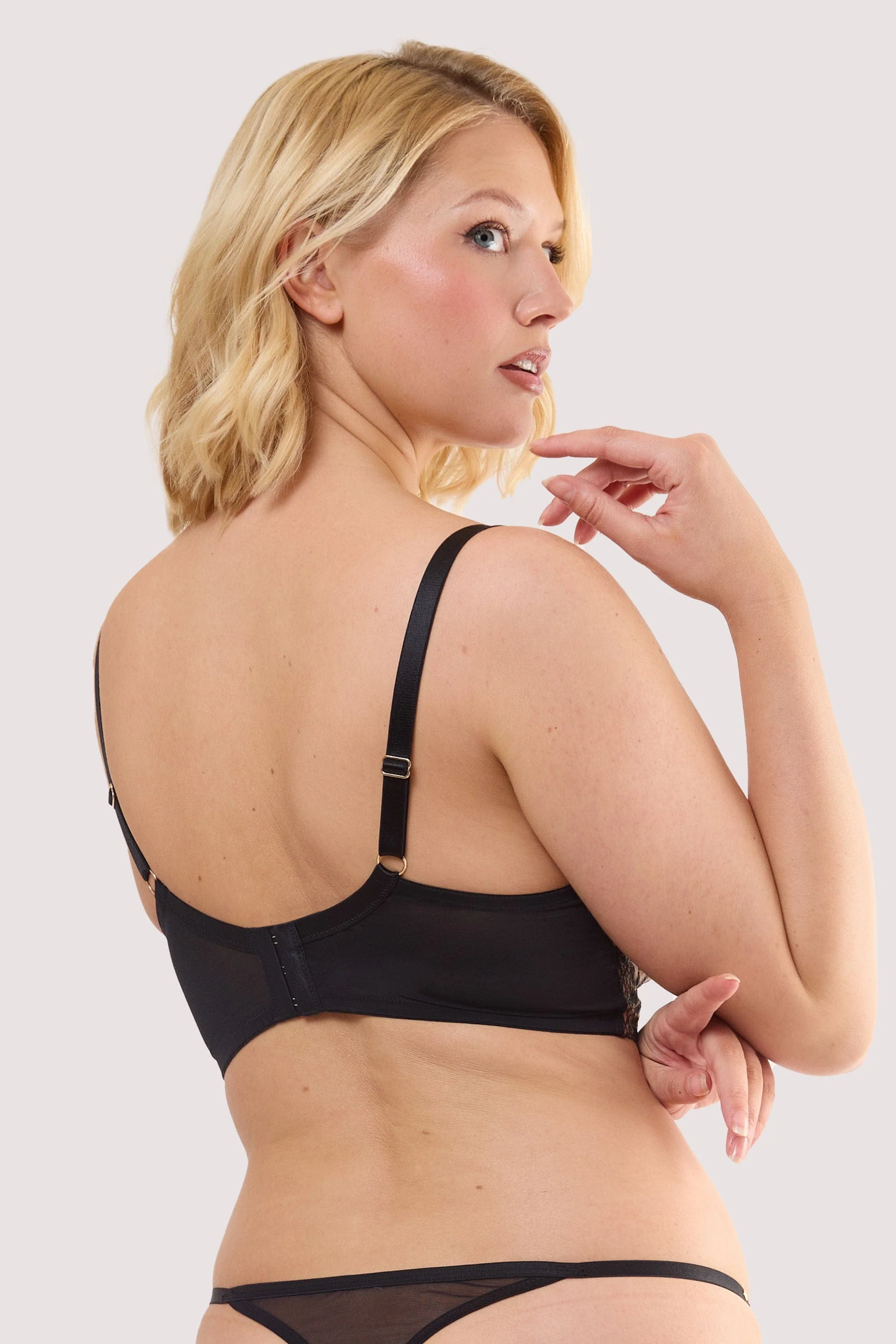 Cindy Black Floral Embroidery Set - Image 3