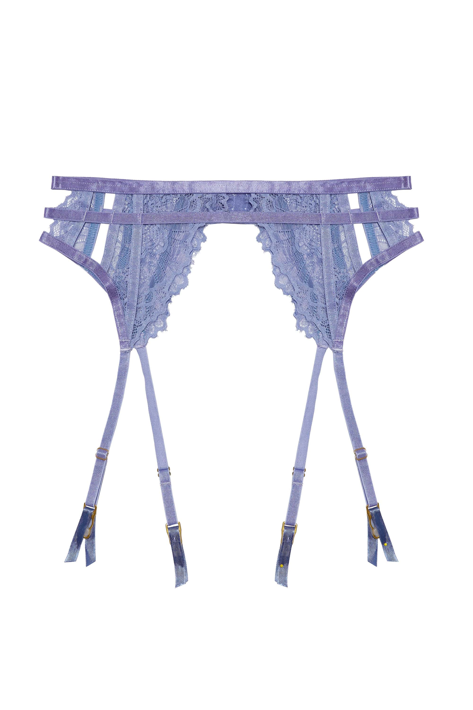 Claire Blue Caged Lace Suspender - Image 3