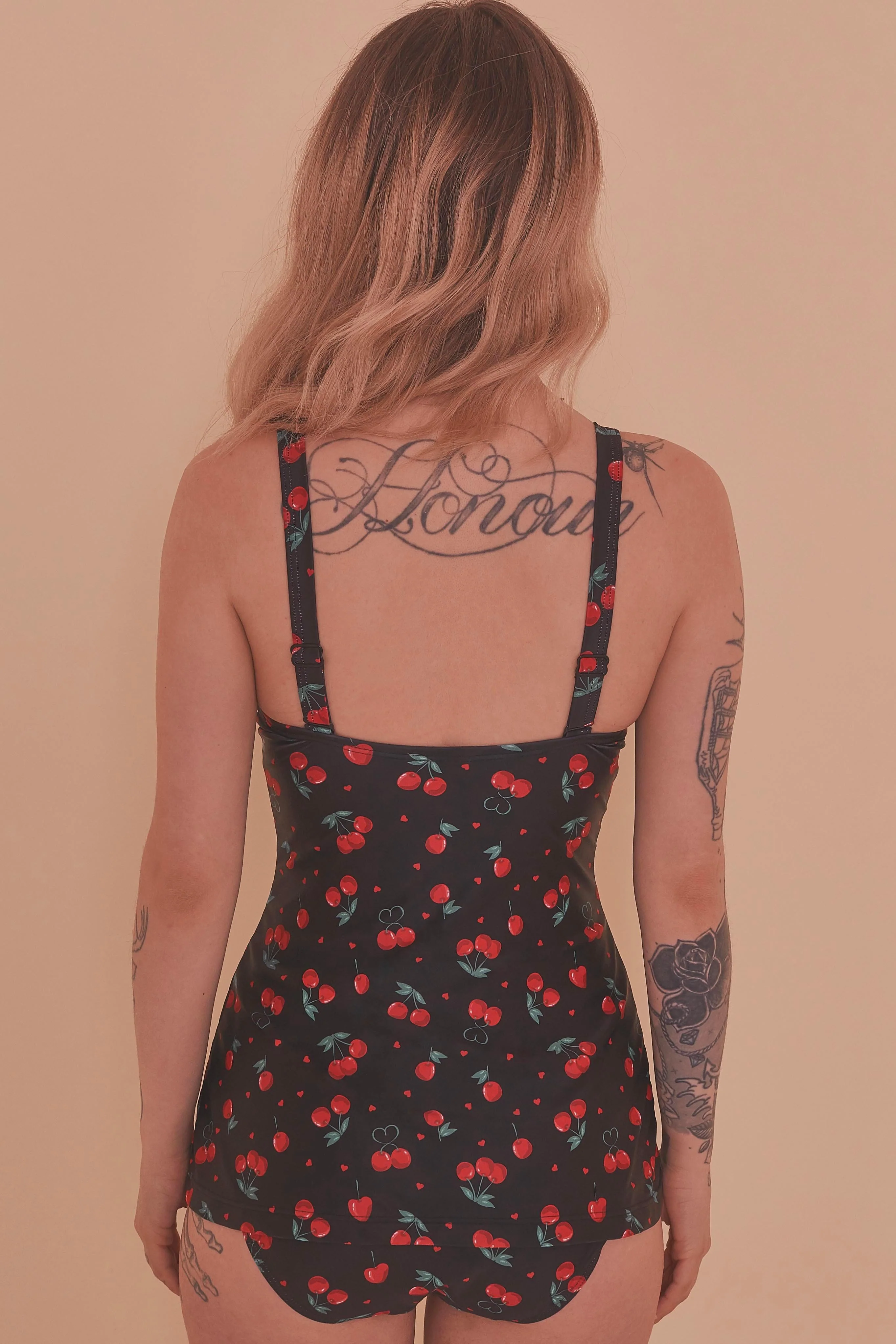 Collectif Cherry Love Skirted Swimsuit - Image 3