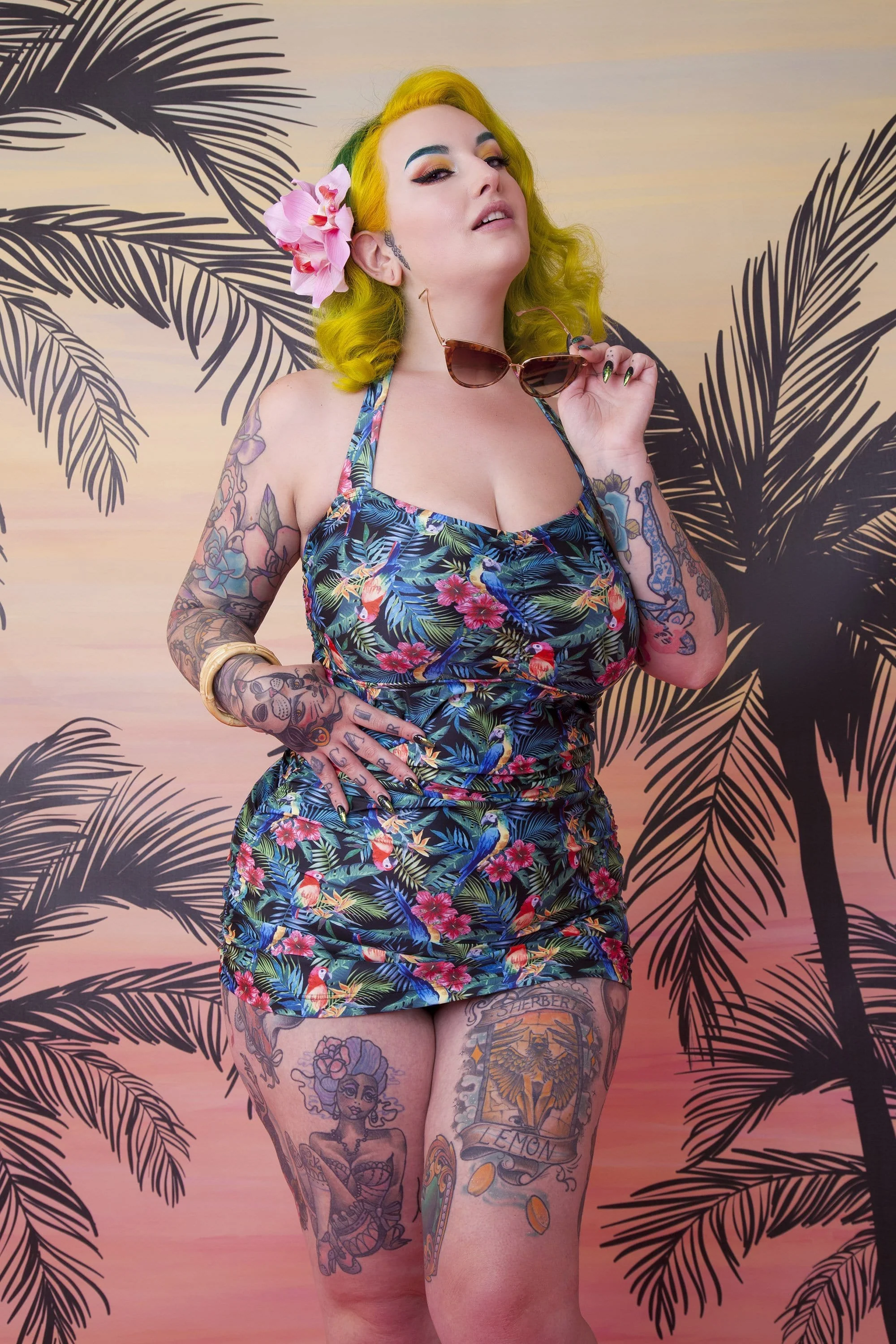 Jungle Balcony swimsuit - Image 2