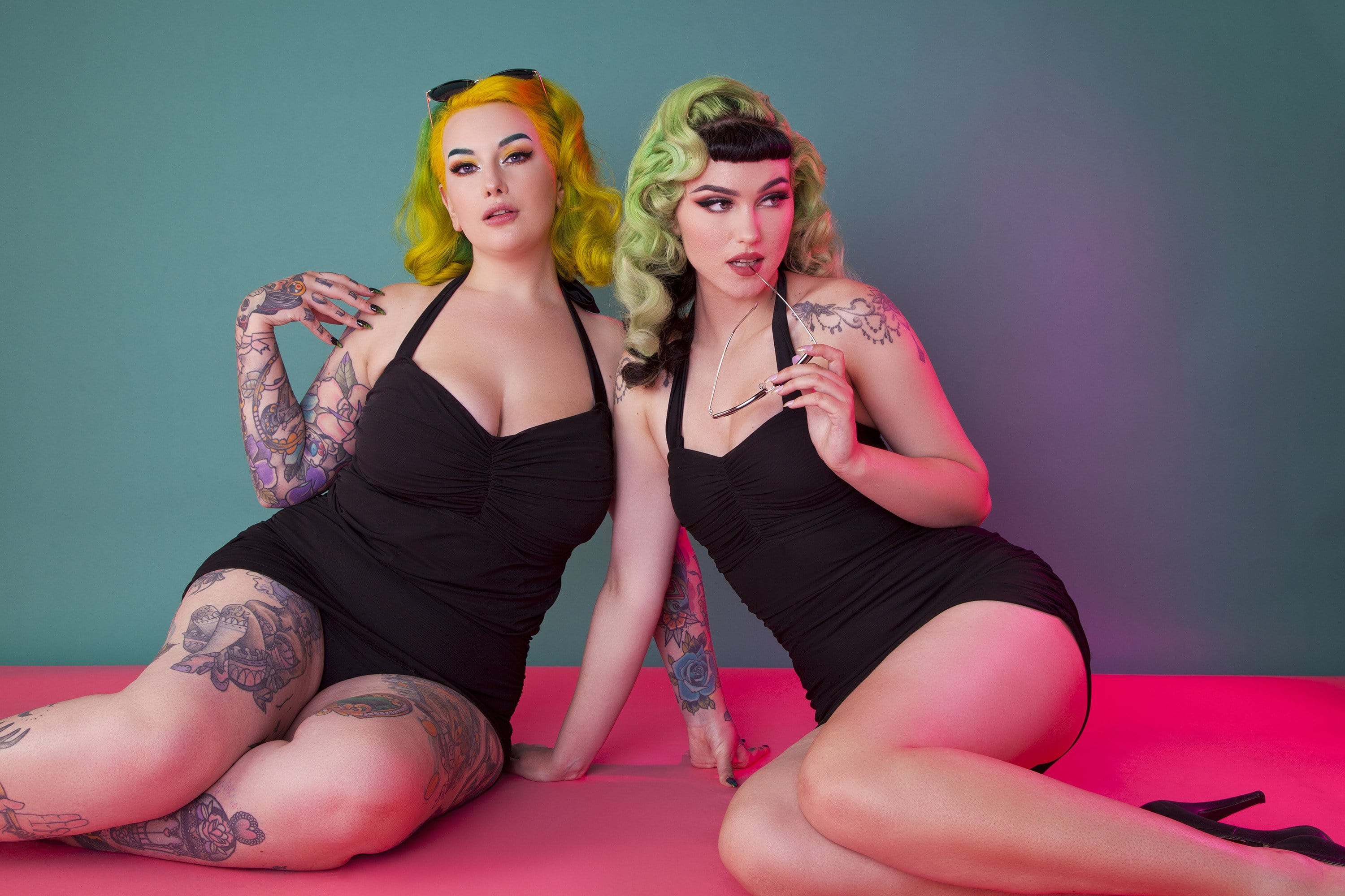 Collectif Mesh Overlay skirted swimsuit - Image 3