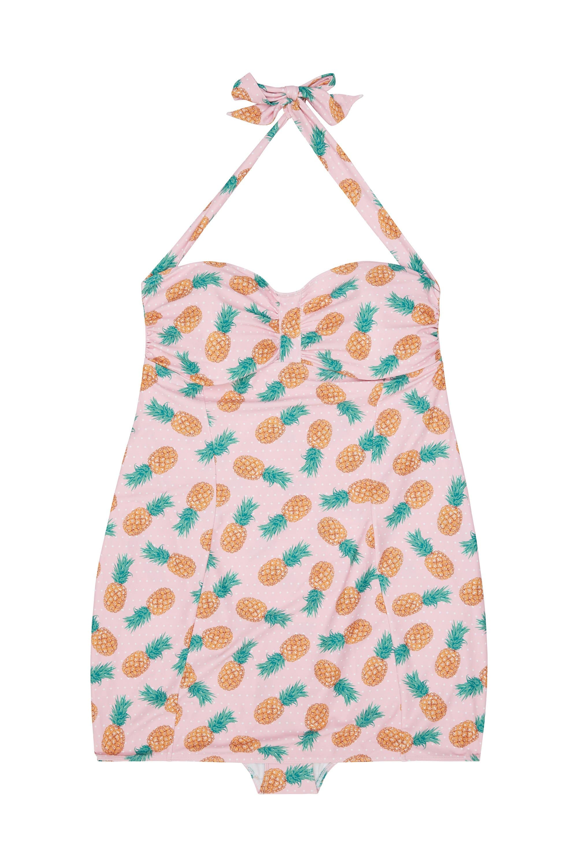 Pineapple Skirted Halterneck Swimsuit - Image 5