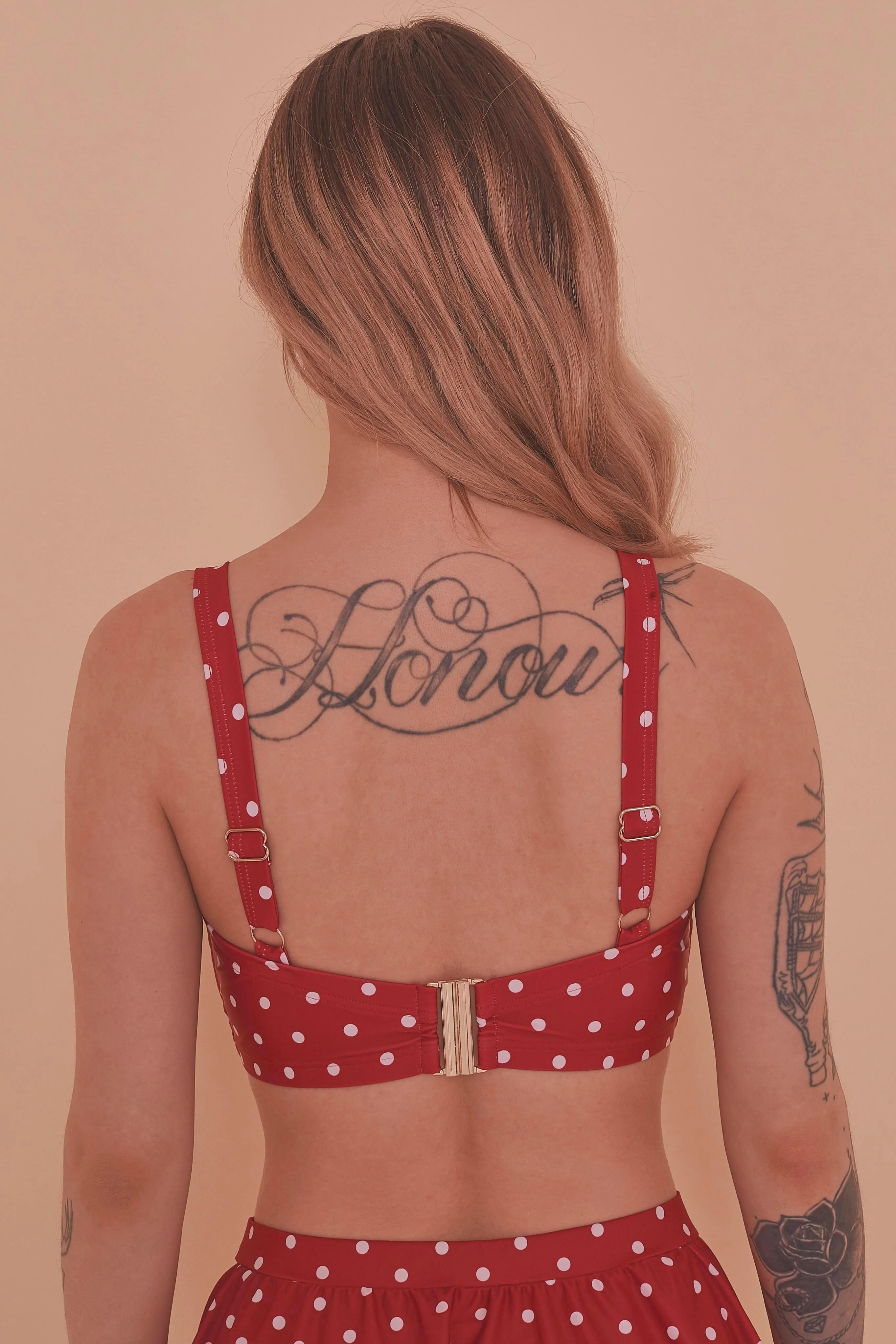 Collectif Polka Dot Knot Bikini Top - Image 4