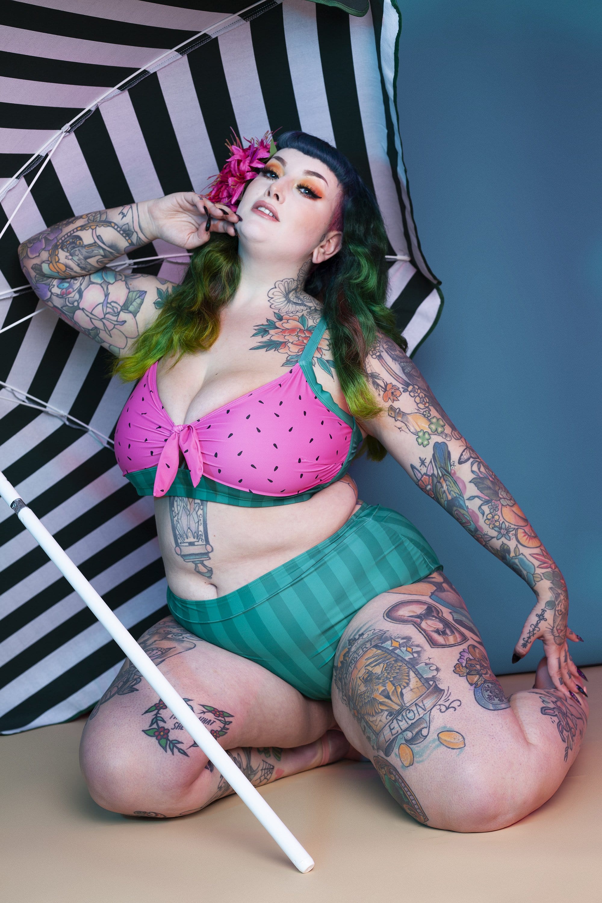 Watermelon Knot Front Bikini Top - Image 4