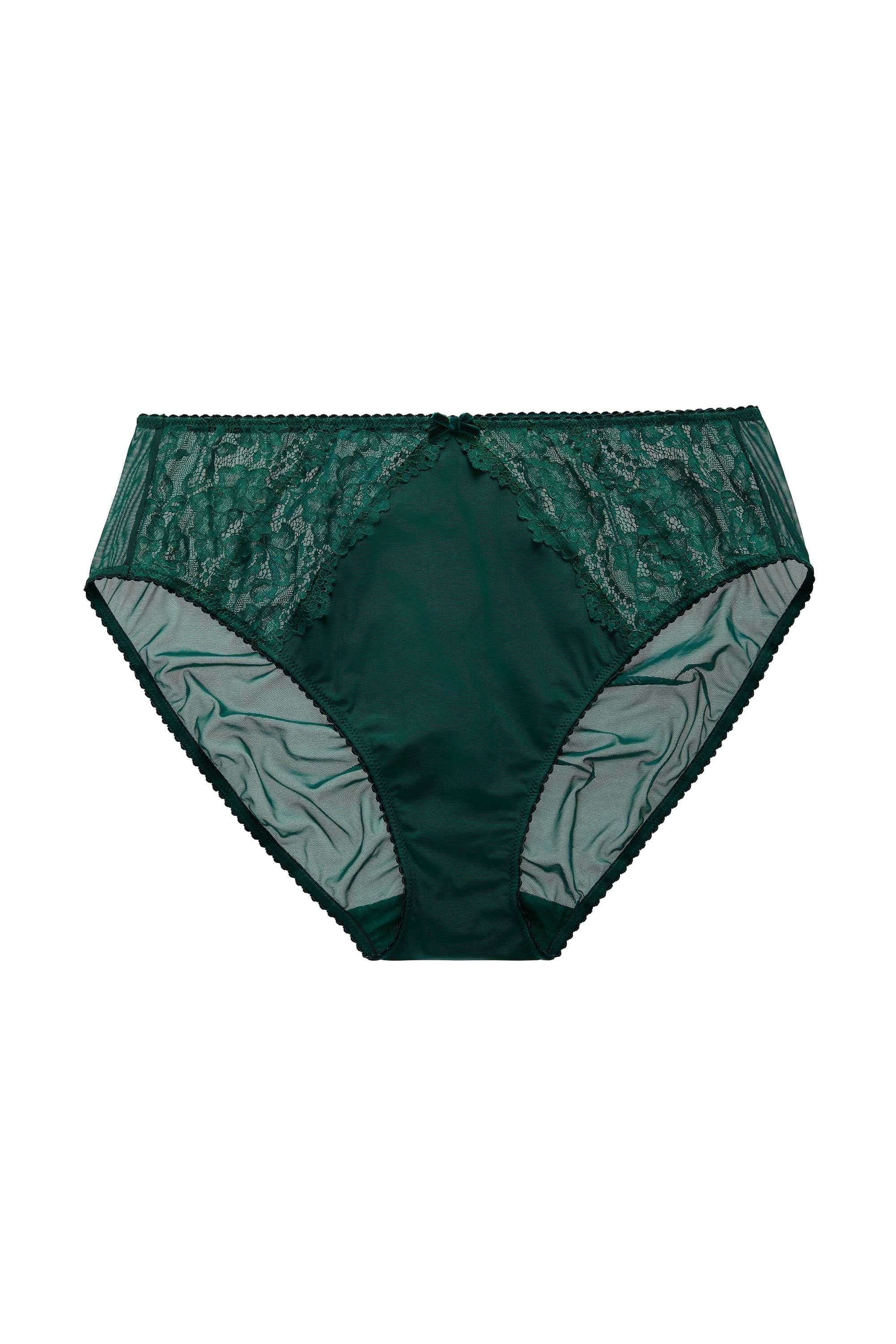 Cora Green Lace High Waisted Brief - Image 3