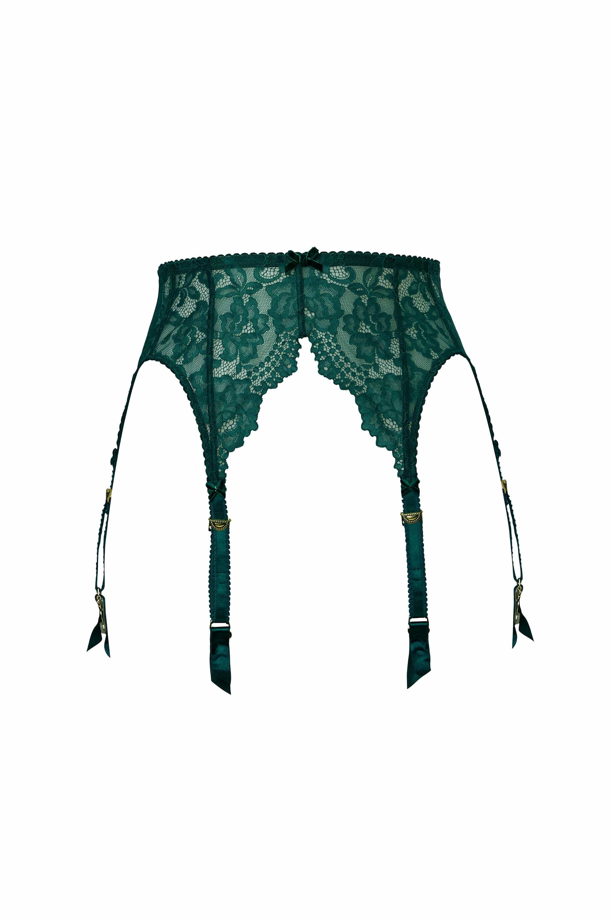 Cora Green Lace Suspender - Image 3