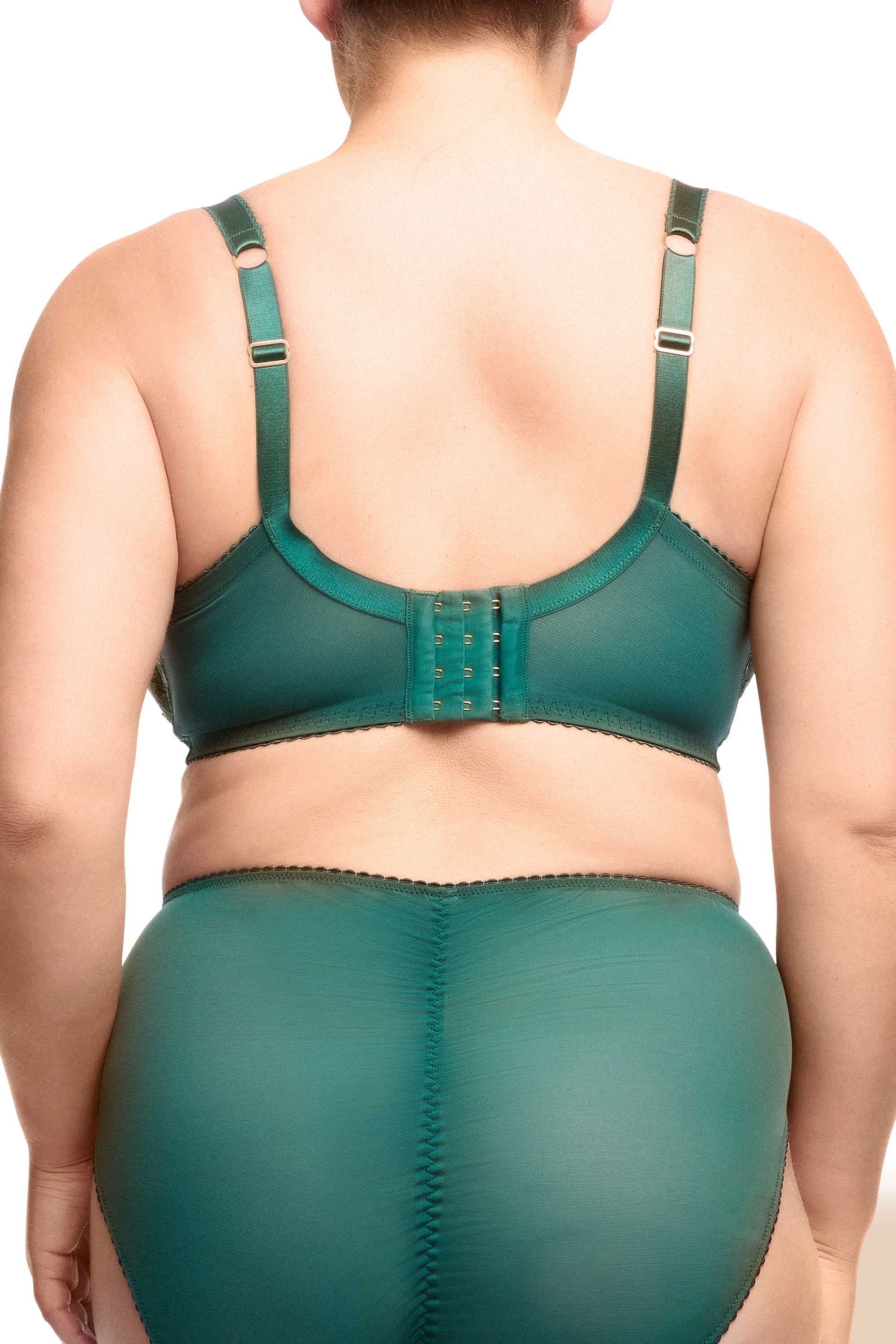 Cora Green Lace Underwire Balconette Curve Bra - Image 4