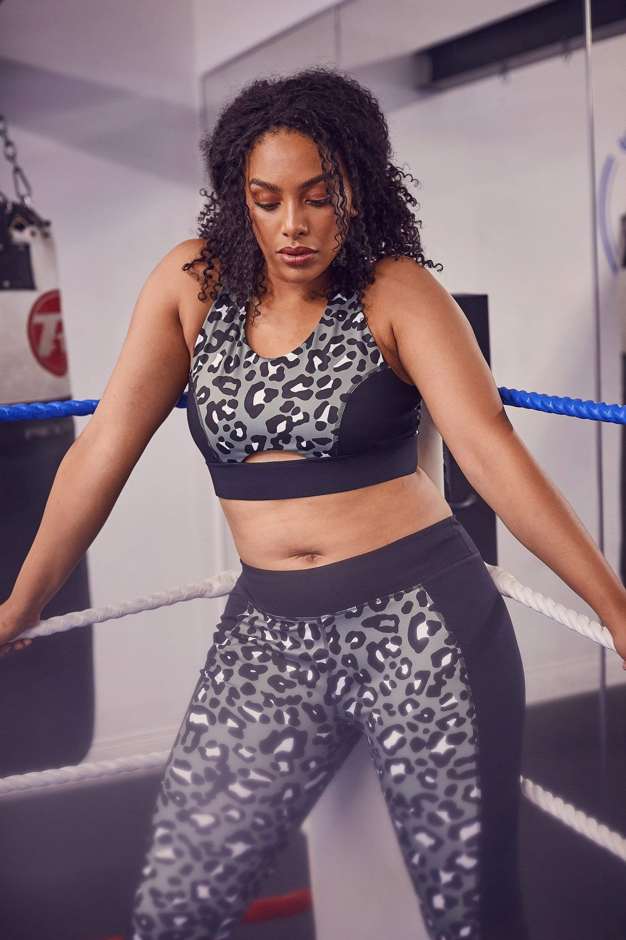 Cross Back Bra Leopard Curve - Image 3