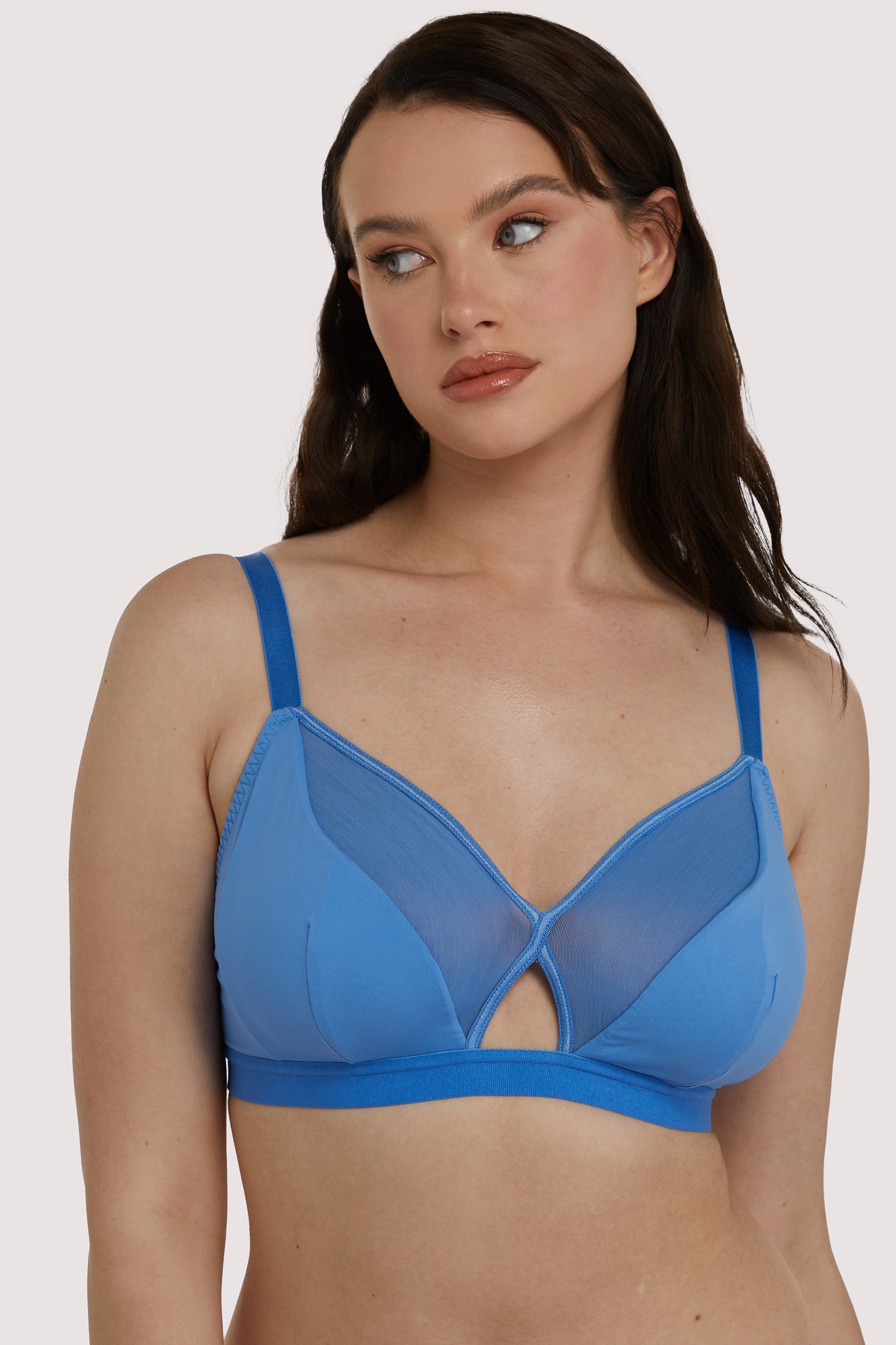 Get Up And Chill Bralette Denim Blue - Image 2
