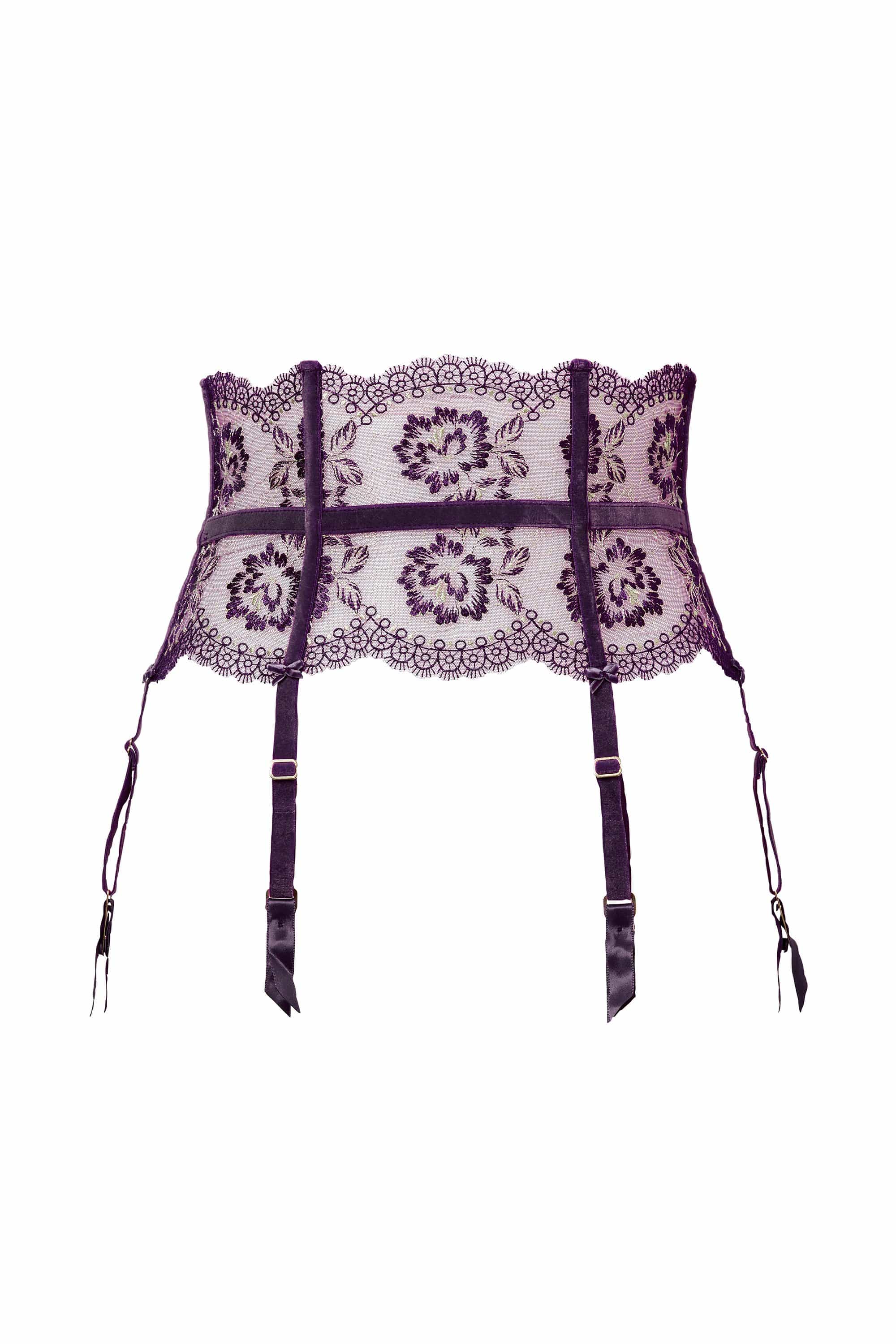 Evelina Aubergine Suspender - Image 7
