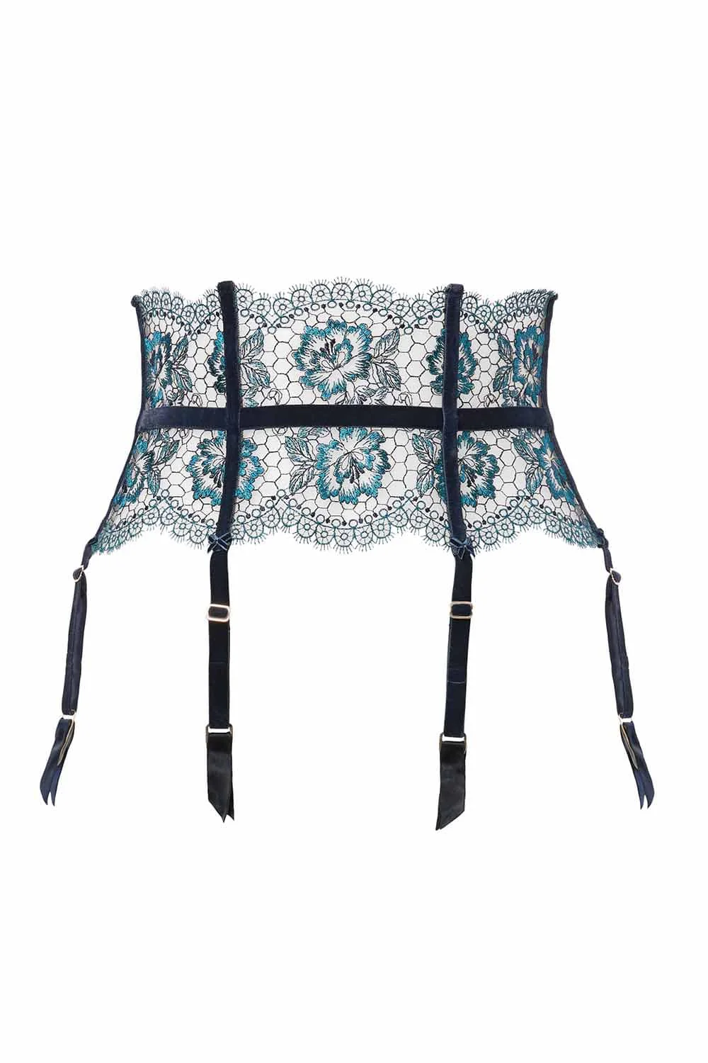 Dita Von Teese Evelina Navy Suspender - Image 5