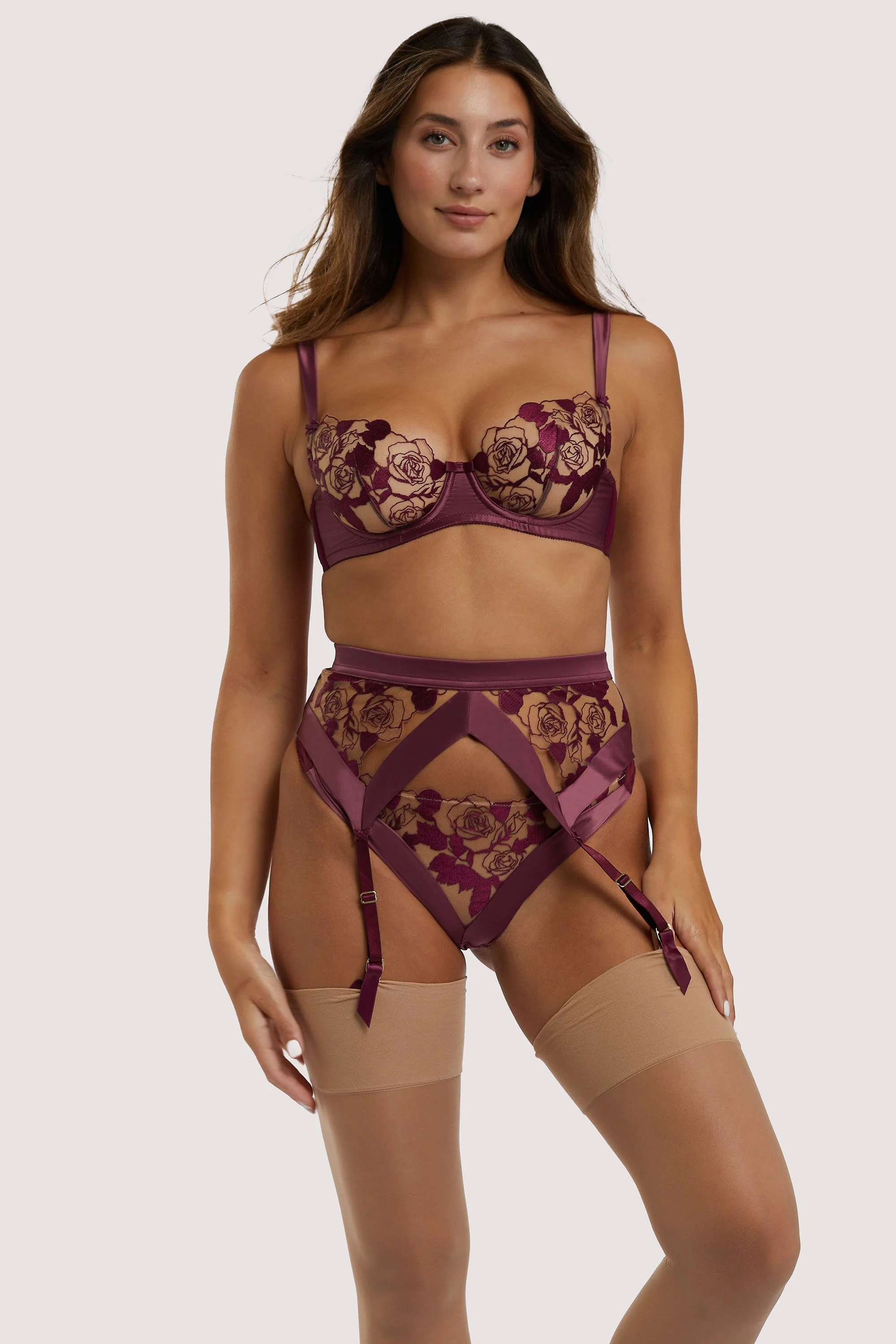 Rosabelle Dark Cherry Suspender - Image 5