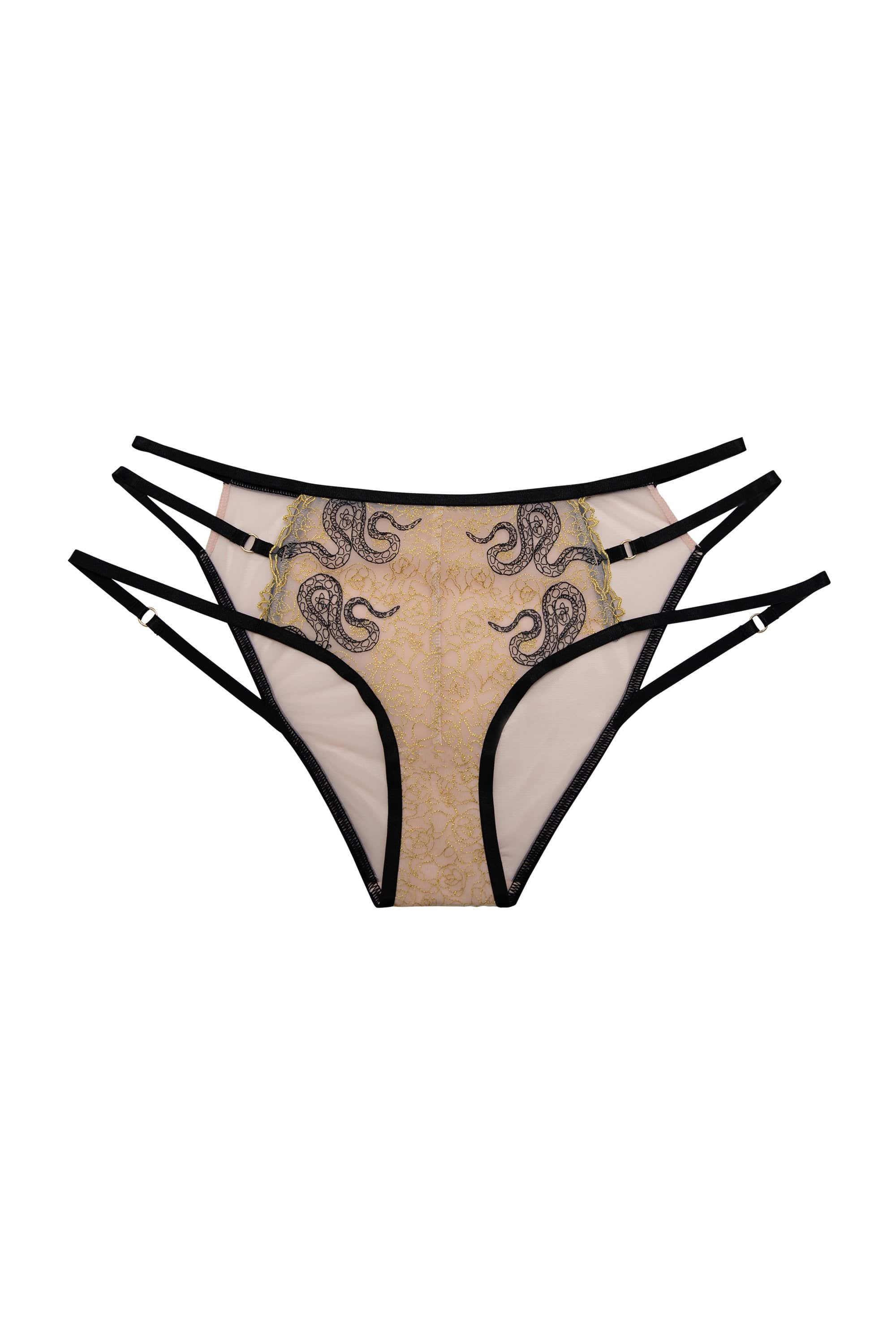 Dakota Snake Brief with Ring Details and Straps - Image 10