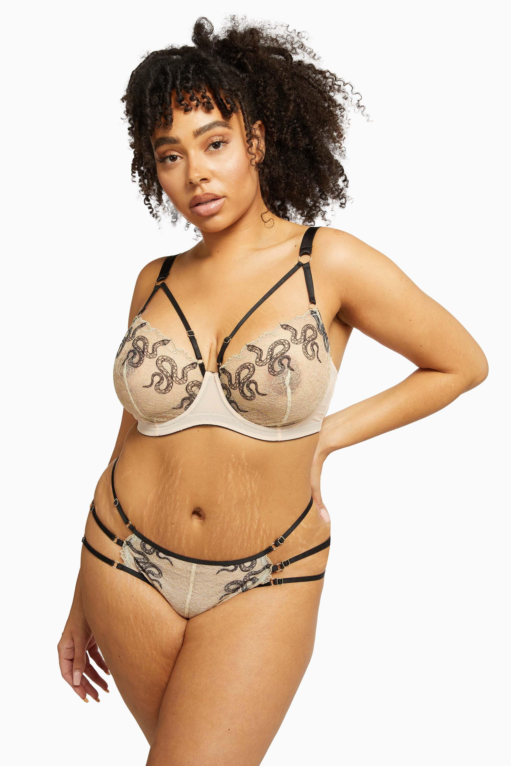 Dakota Snake Brief with Ring Details and Straps - Image 7